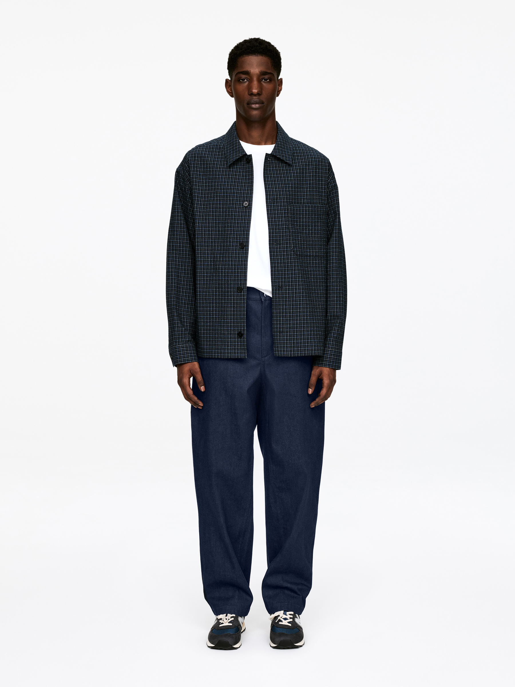 Denim Workwear Trousers-#2E3036-17800