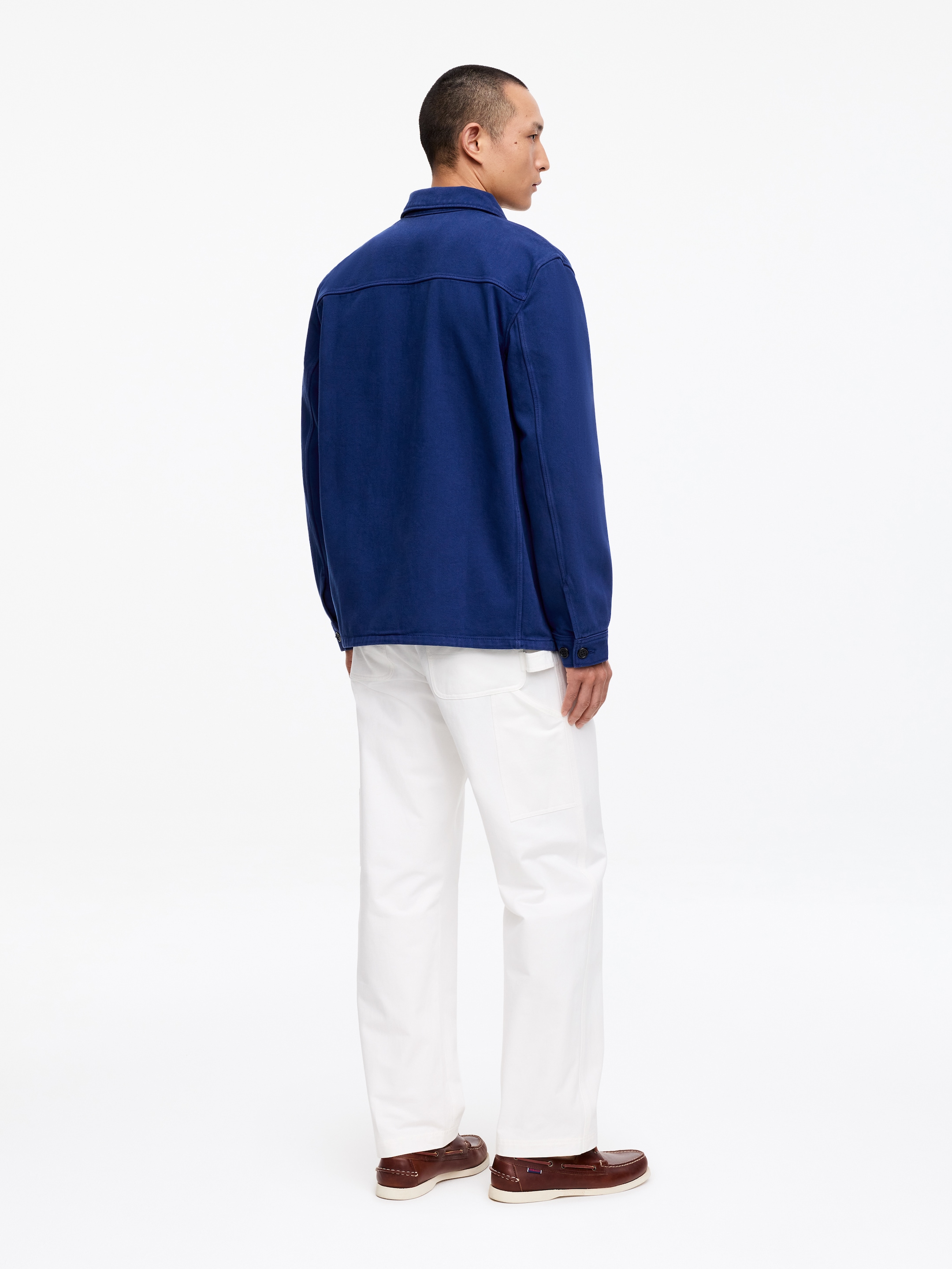 Overdyed-Overshirt aus Twill - Ultramarinblau - Regular Fit - Herren - StillMedia/Lookbook - 7