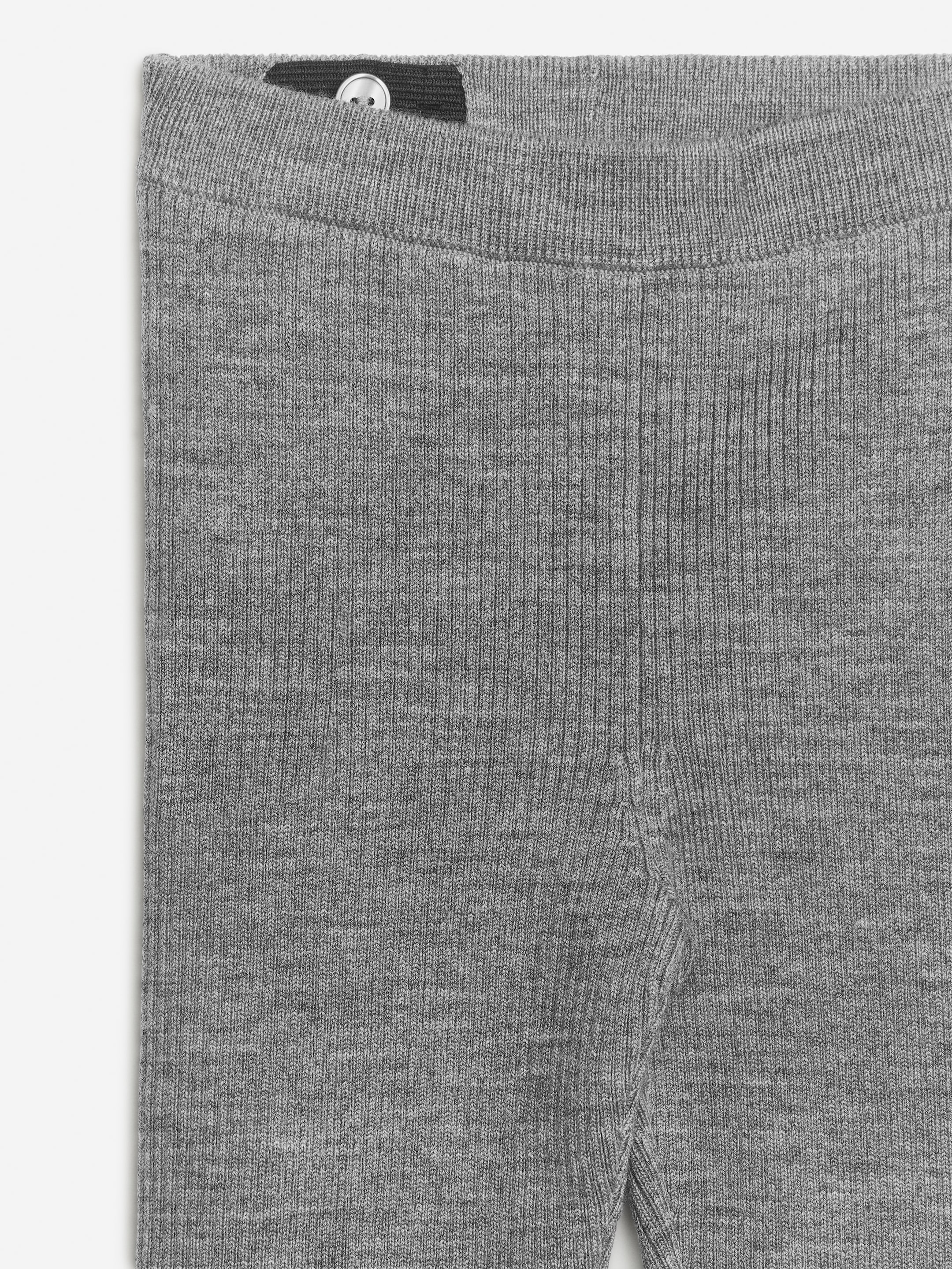 Leggings de canalé en mezcla de lana - Gris jaspeado - Corte estándar - Children - StillMedia/DescriptiveDetail - 2