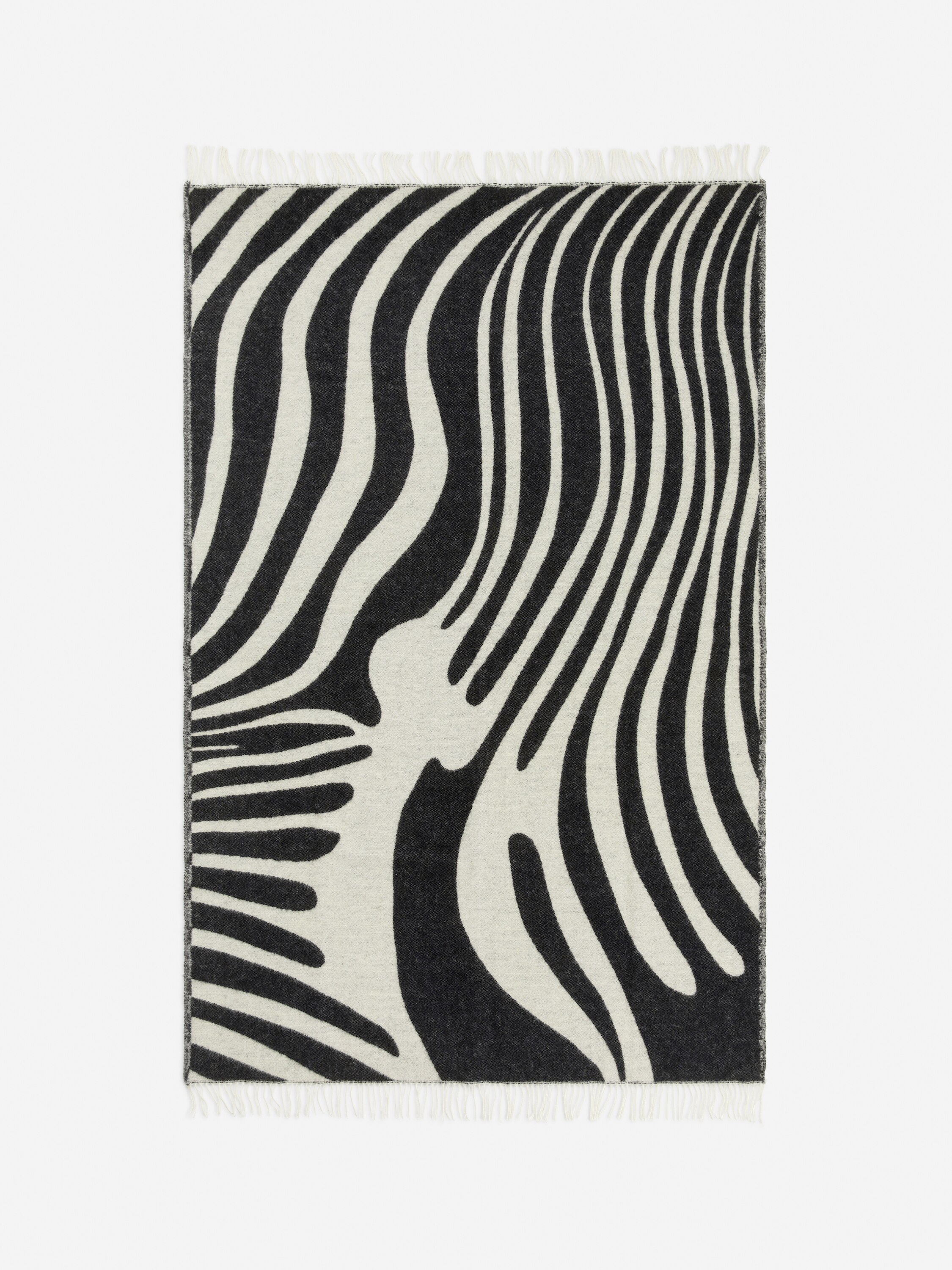 Klippan Wool Blanket – Black/Off White – Homeware – ARKET NL