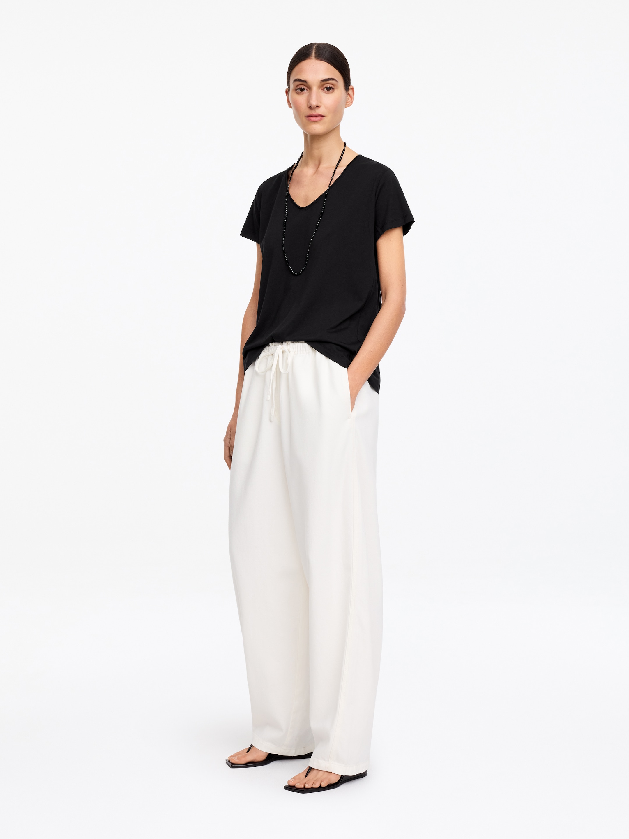 T-shirt à encolure dégagée - Noir - Regular fit - Femme - StillMedia/Lookbook - 3