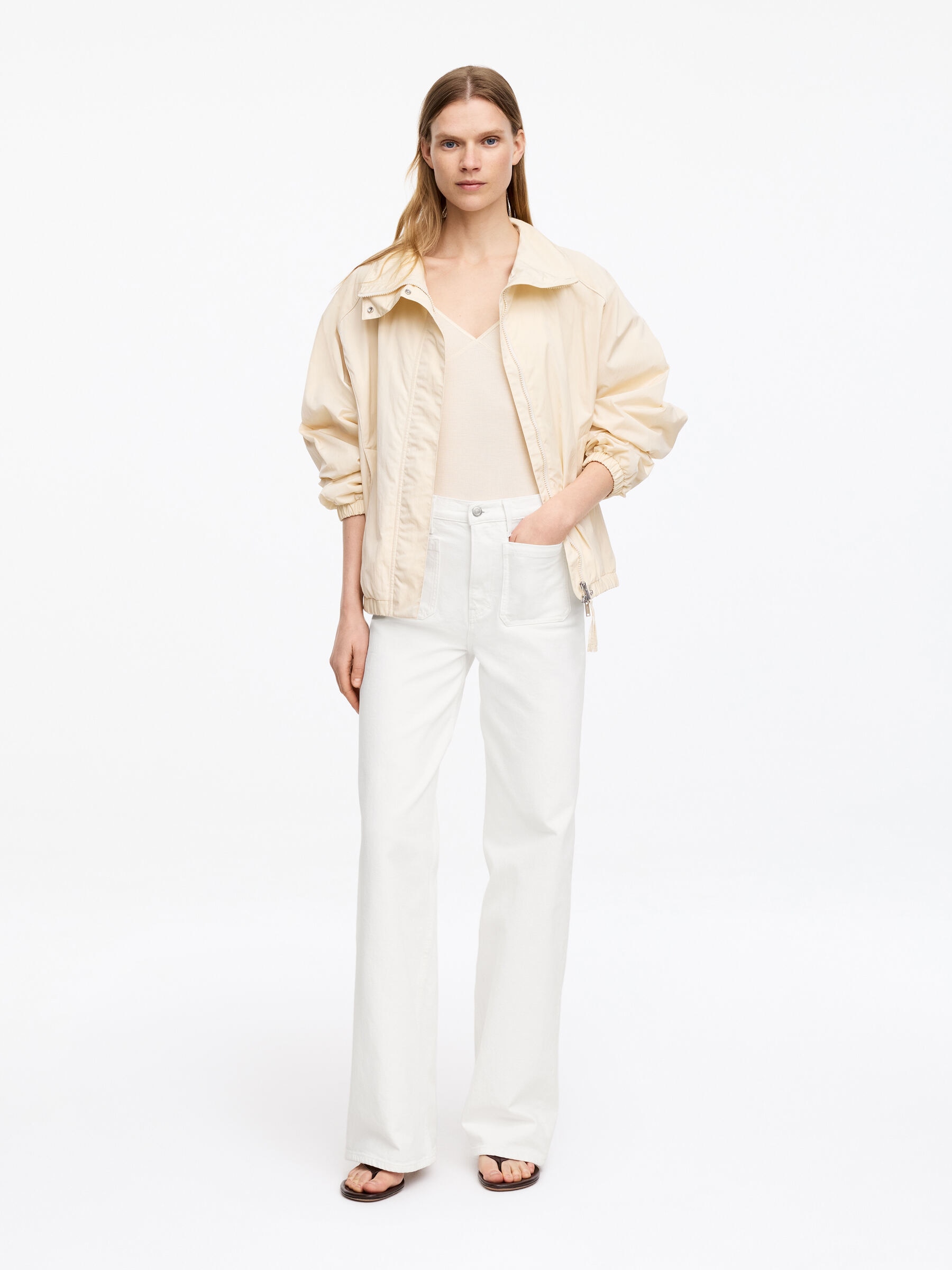 LUPINE Flared Jeans - White - Relaxed fit - Women - StillMedia/Lookbook - 5