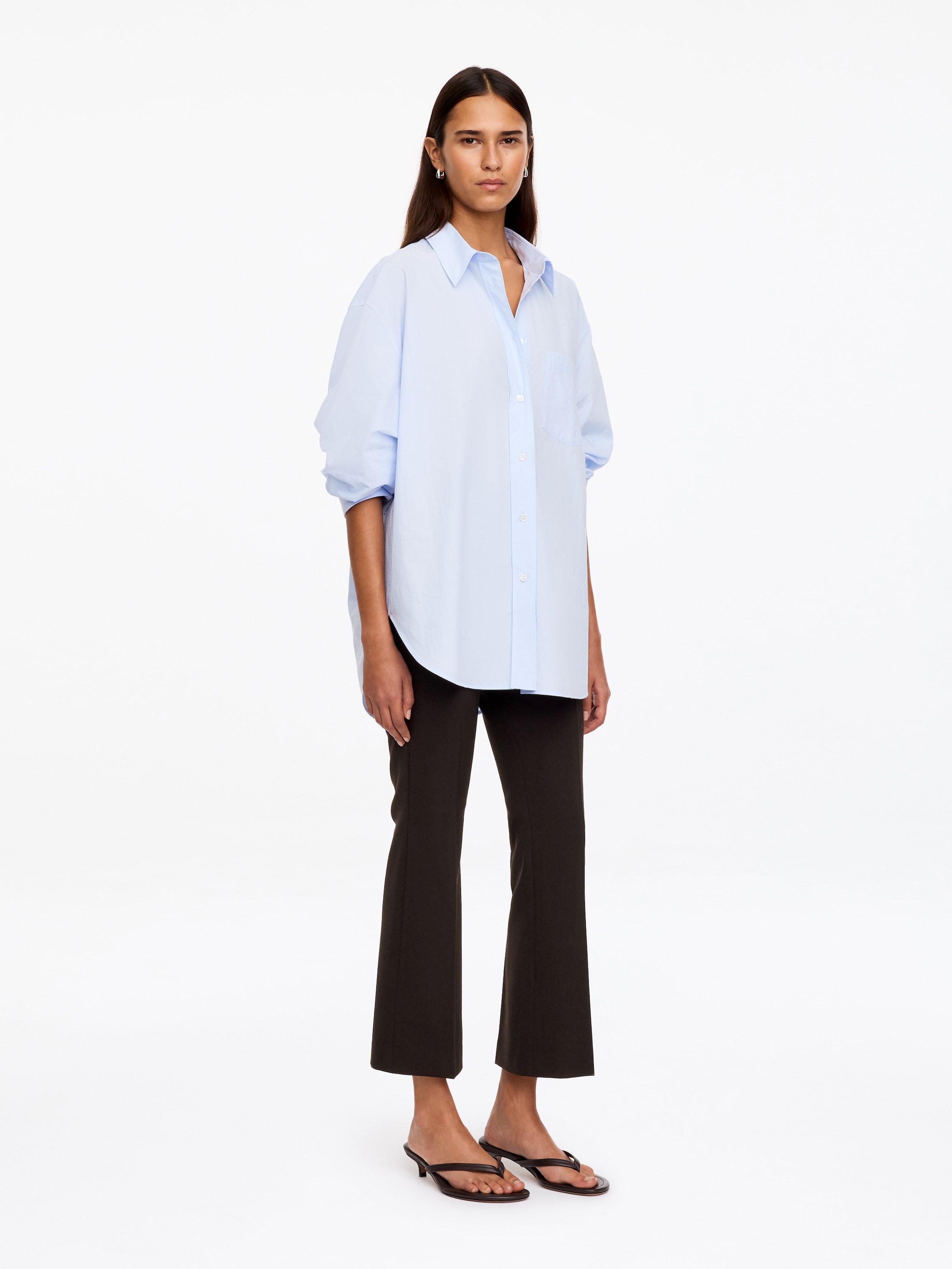 Cropped-Hose mit geradem Bein - Braun - Slim Fit - women - StillMedia/Lookbook - 5