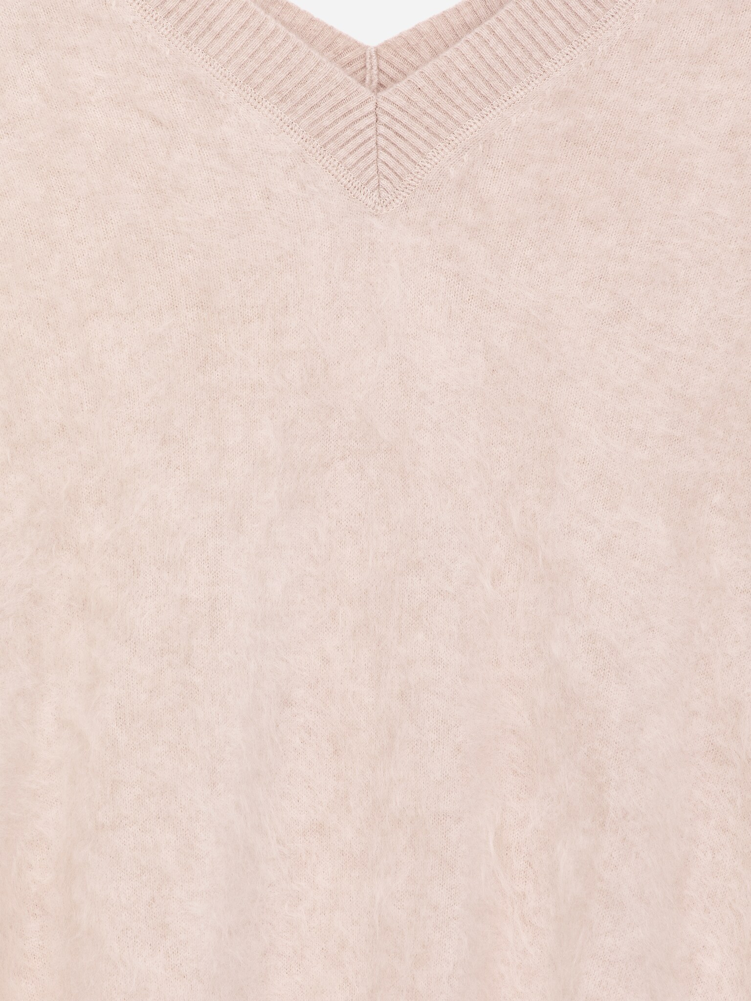 Kifésült tiszta kasmír pulóver - Bézs/Fekete - 7