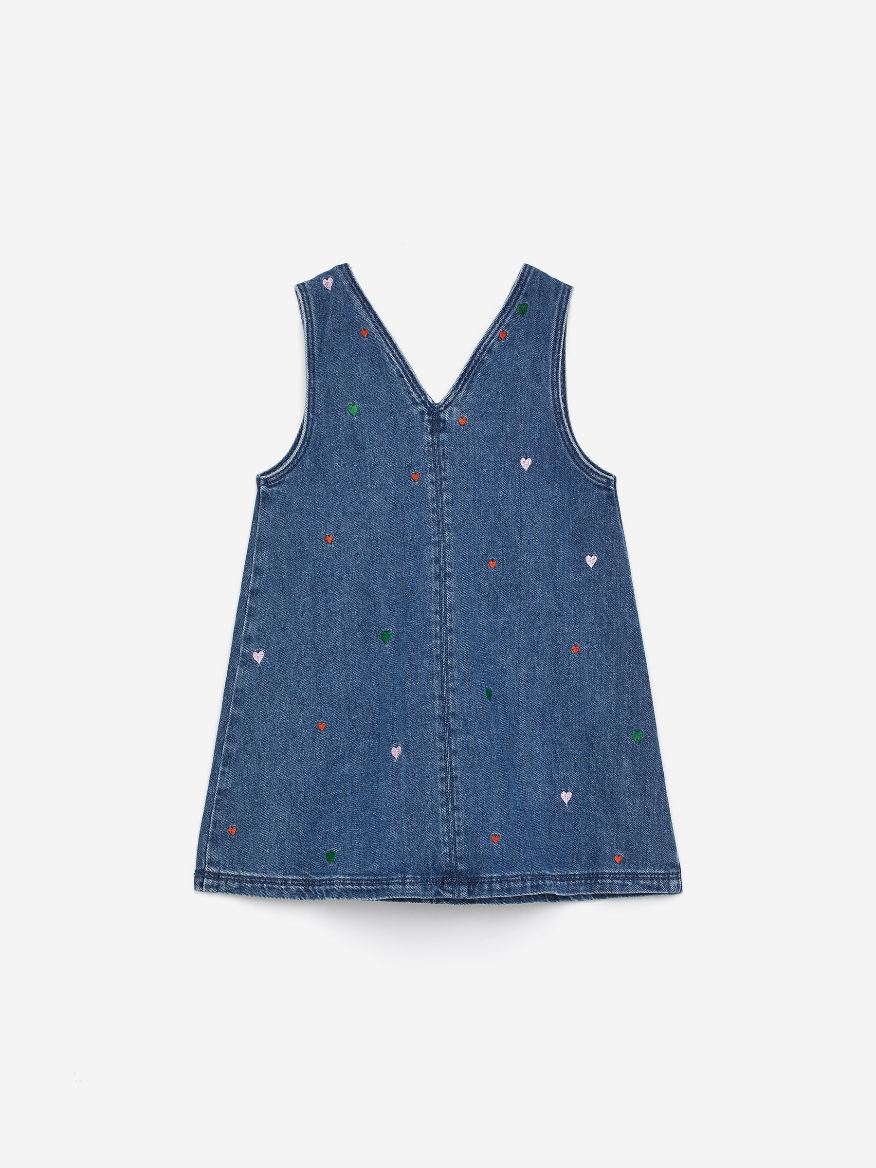 Embroidered Denim Dress - Blue - Regular fit - Children - StillMedia/DescriptiveStillLife - 1