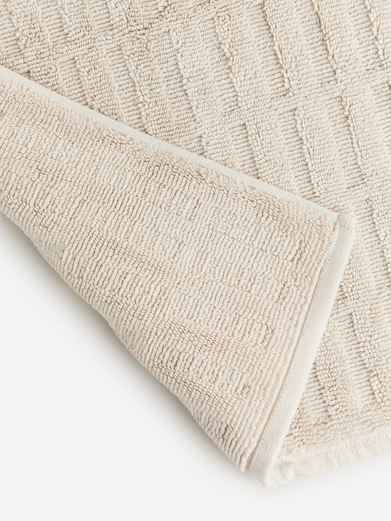 Badrumsmatta i bomull - Beige/Khakigrön - 2