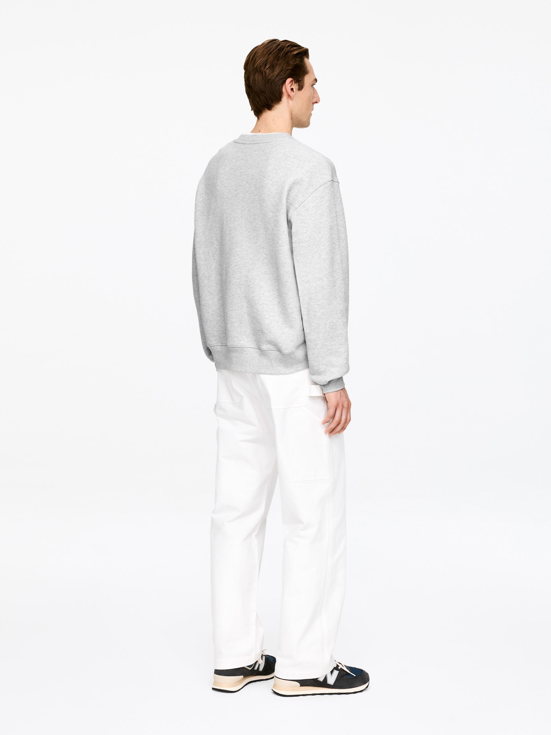 Loose-Fit Sweatshirt - Grey Melange - Loose fit - Men - StillMedia/Lookbook - 10