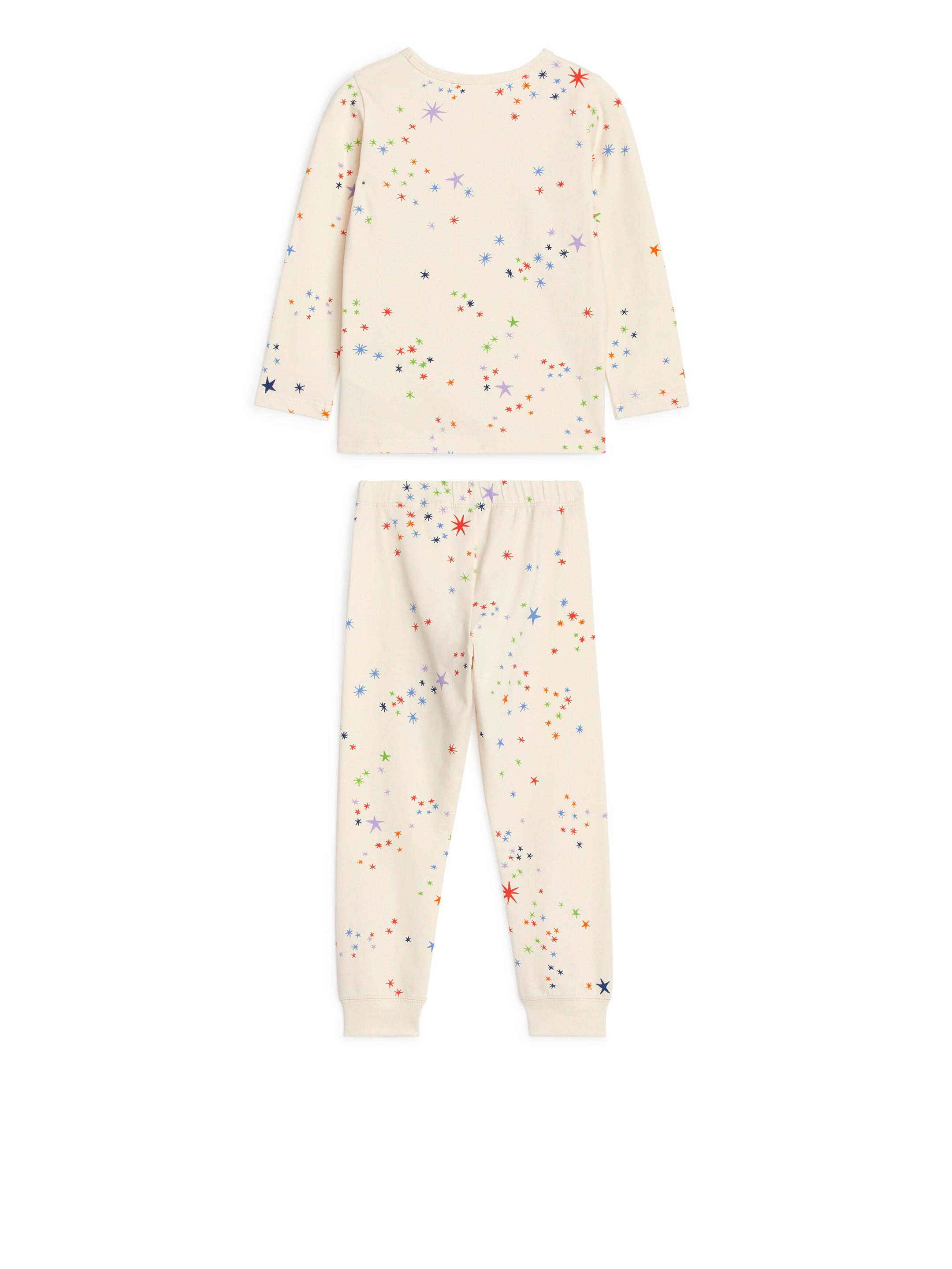 Visa större bild: Trikåpyjamas - Off-white/stjärnor - BARN | H&M FI 2