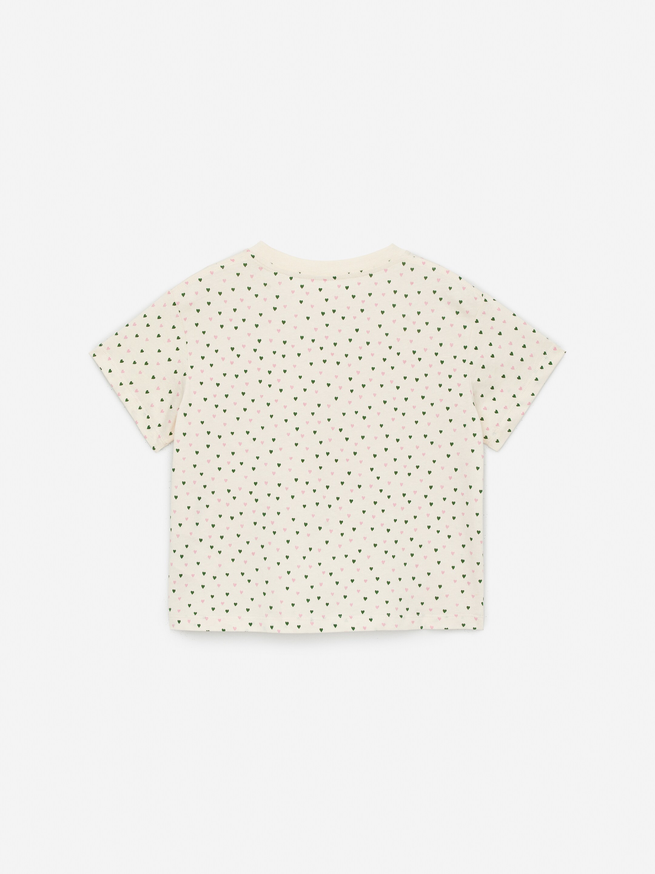 Visualizza immagine più grande: T-shirt dalla vestibilità ampia - Bianco sporco/Cuori - BAMBINO | H&M IT 2