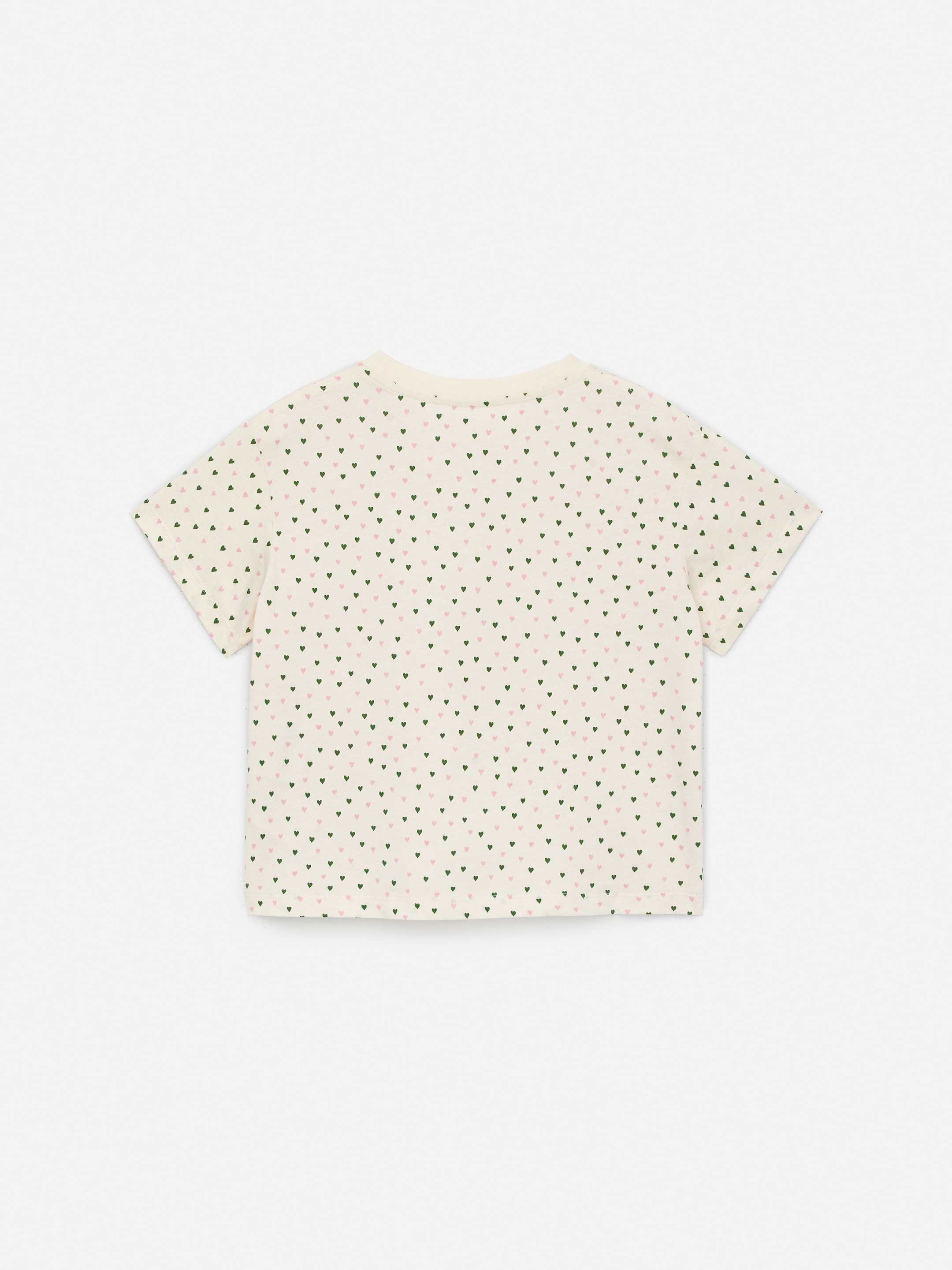 Ver imagen más grande: Camiseta de corte ancho - Blanco Roto/corazones - NIÑOS | H&M ES 2