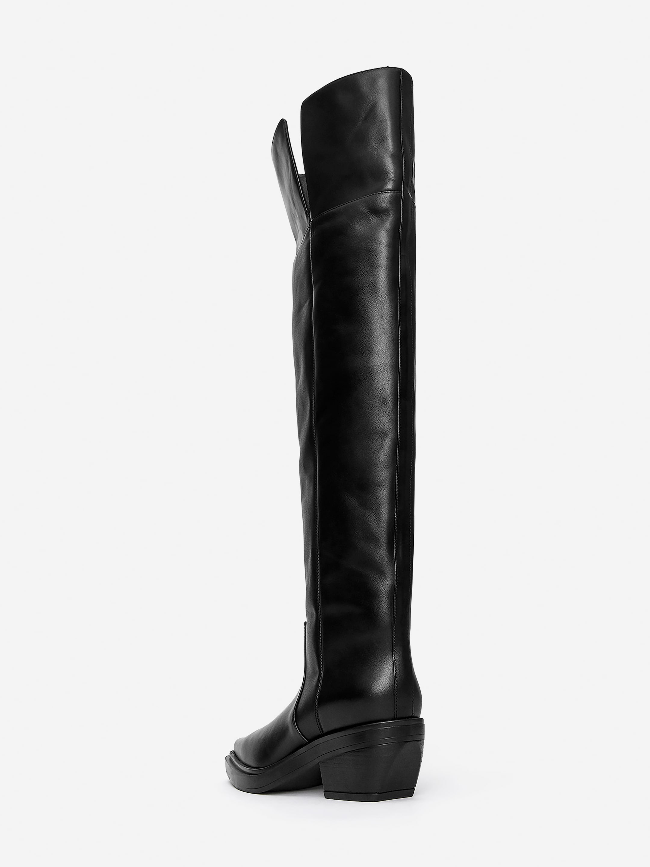 Overknee-Stiefel aus Leder - Schwarz - Damen - StillMedia/DescriptiveStillLife - 6