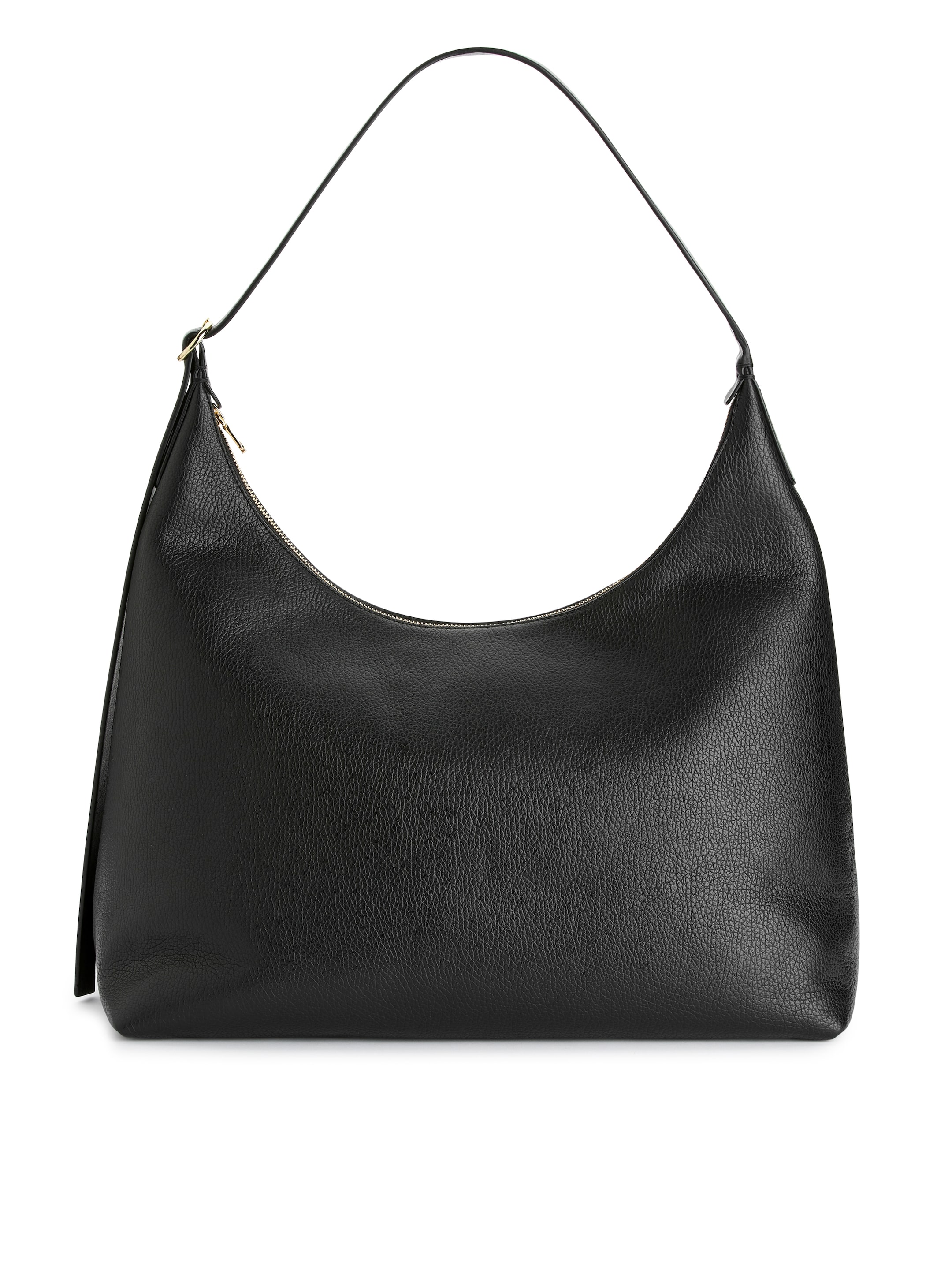 Leather Shoulder Bag – Black – ARKET NO