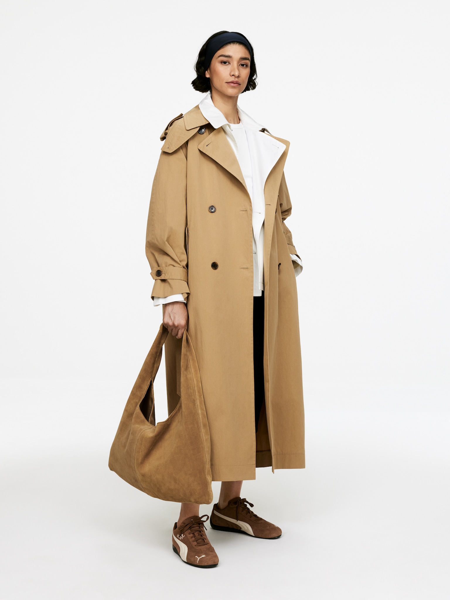 Suede Bag - Dark Beige
