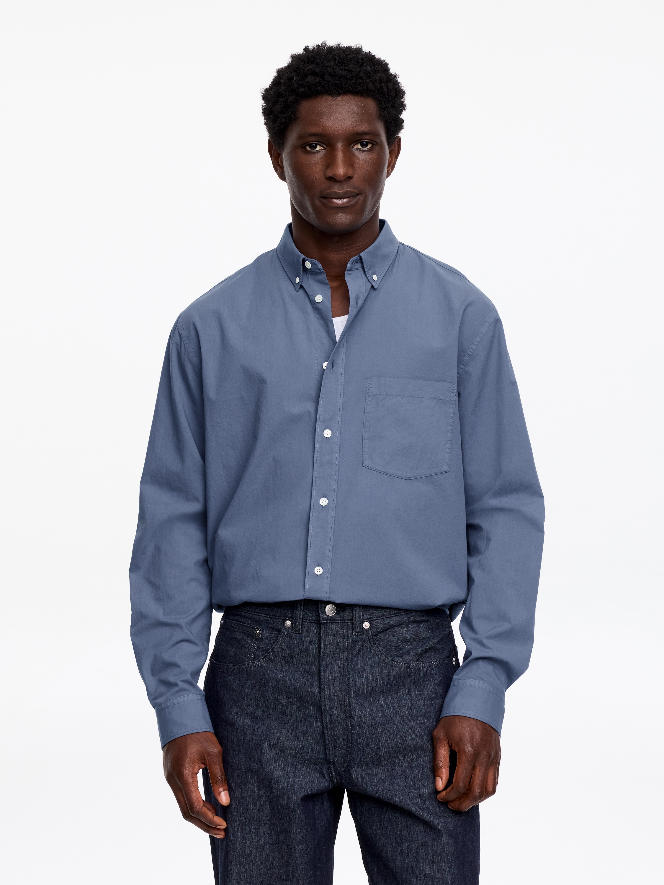 Camisa de popelina casual