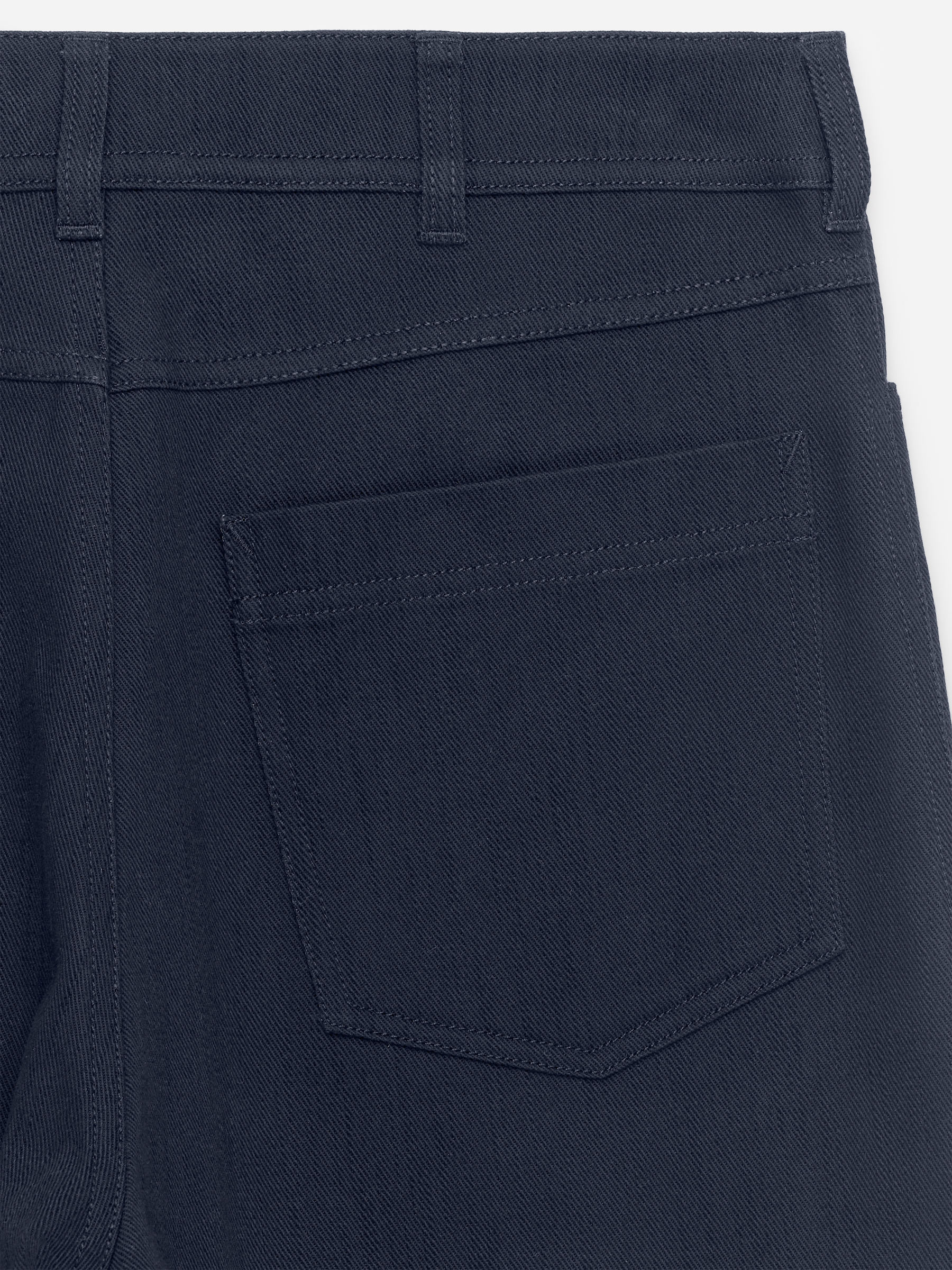 Relaxed Cotton Twill Trousers - Dark Blue - Relaxed fit - Women - StillMedia/DescriptiveDetail - 2