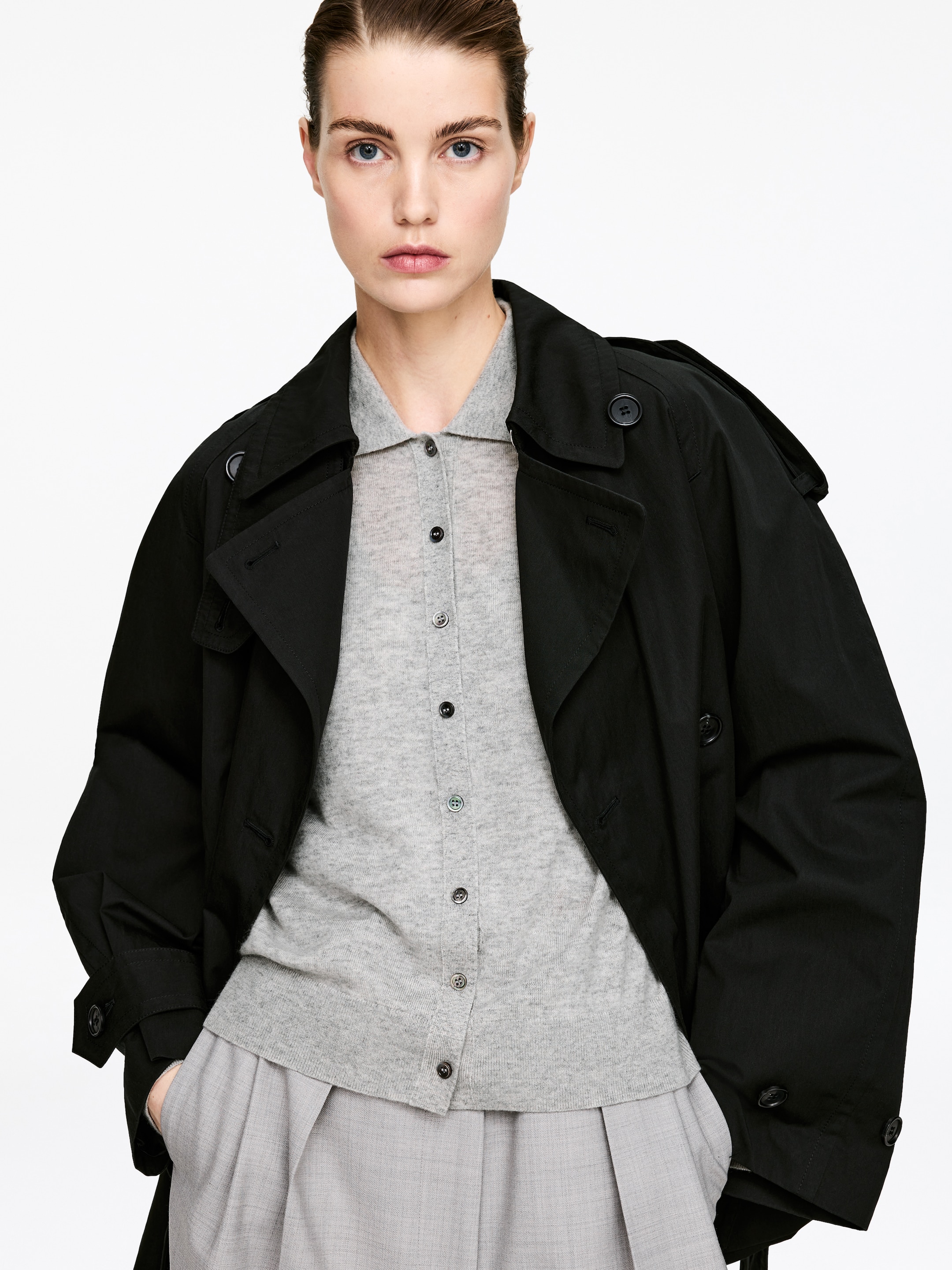 Kardigan z czystego kaszmiru - Szary - Fason normalny - Women - StillMedia/Lookbook - 5