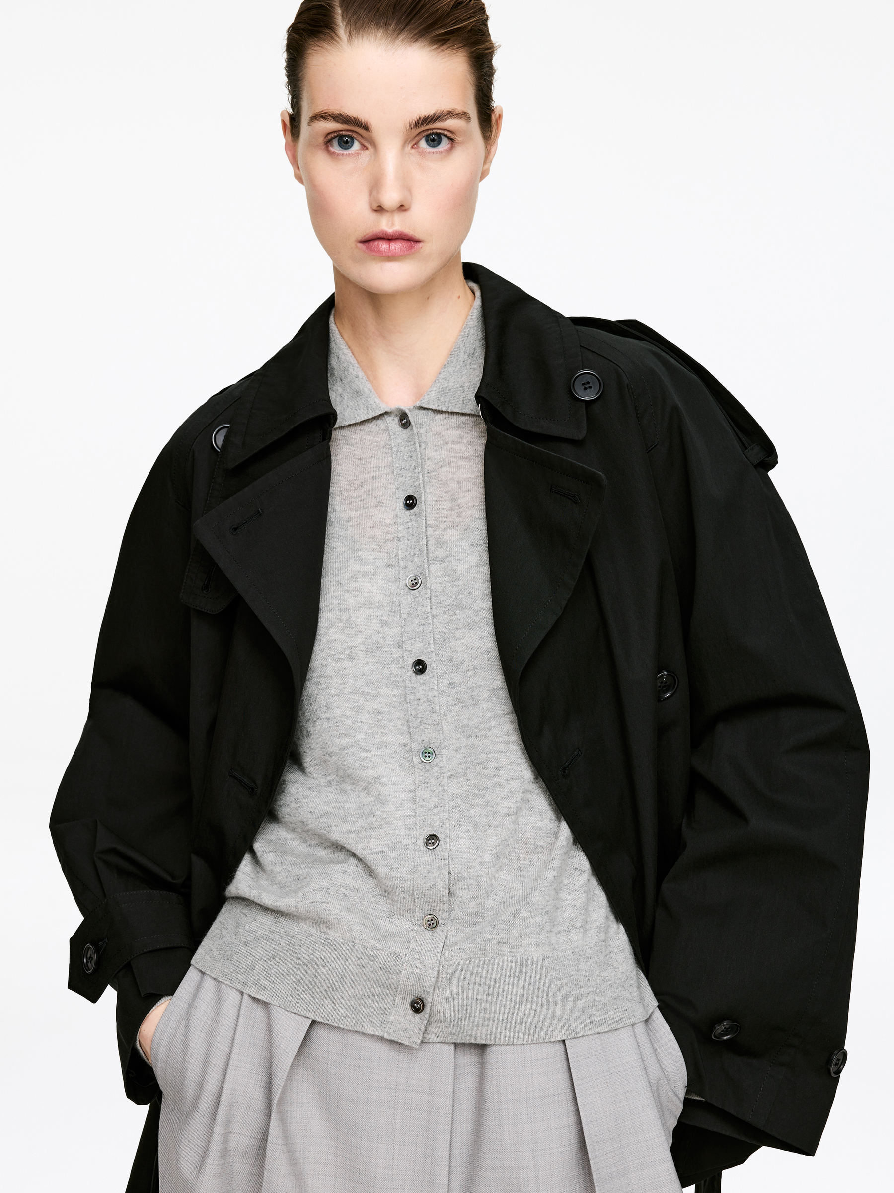 Cárdigan de cachemir puro - Gris - Corte estándar - Women - StillMedia/Lookbook - 5