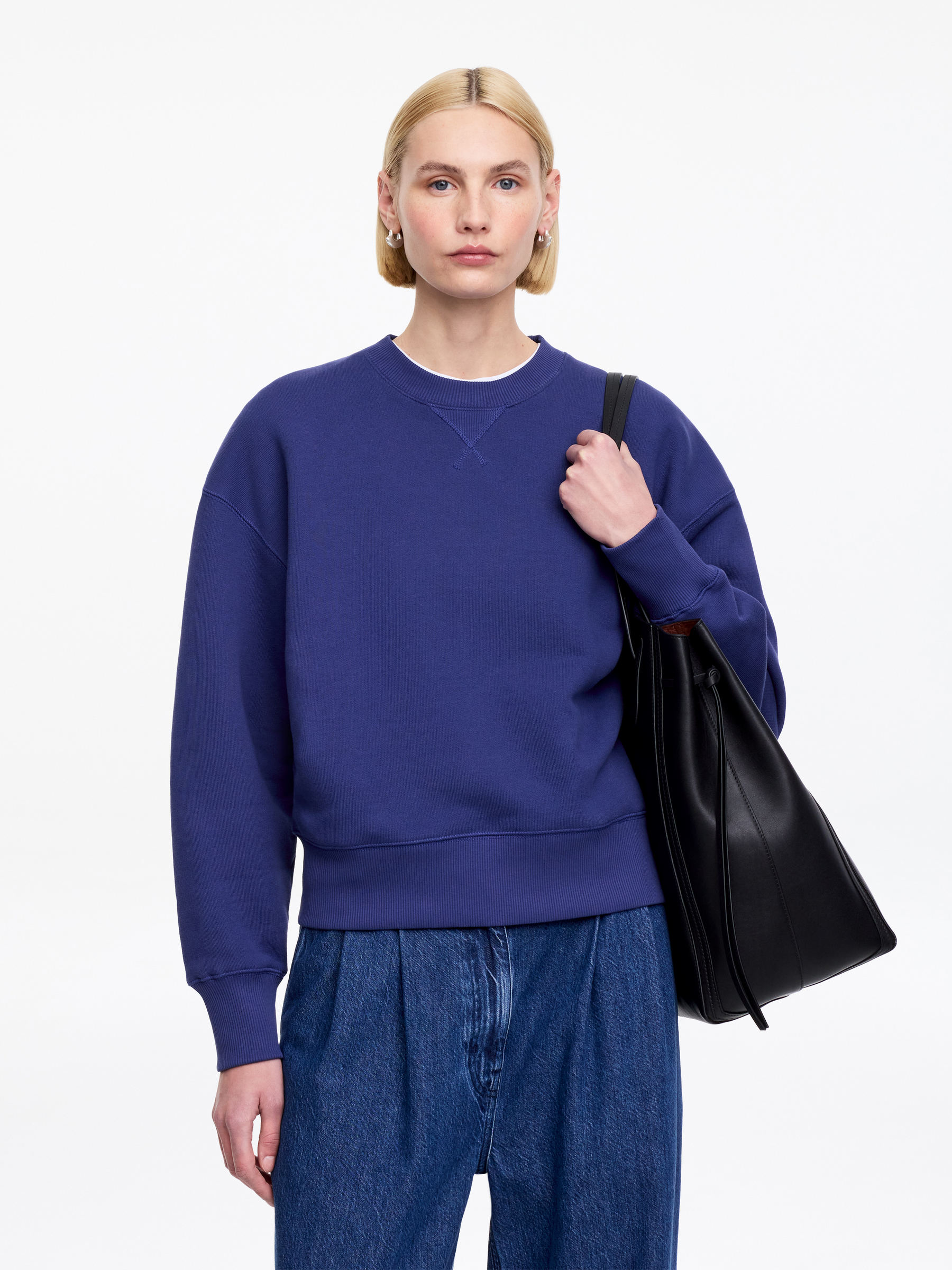 Relaxed Terry Sweatshirt-#404062-18539