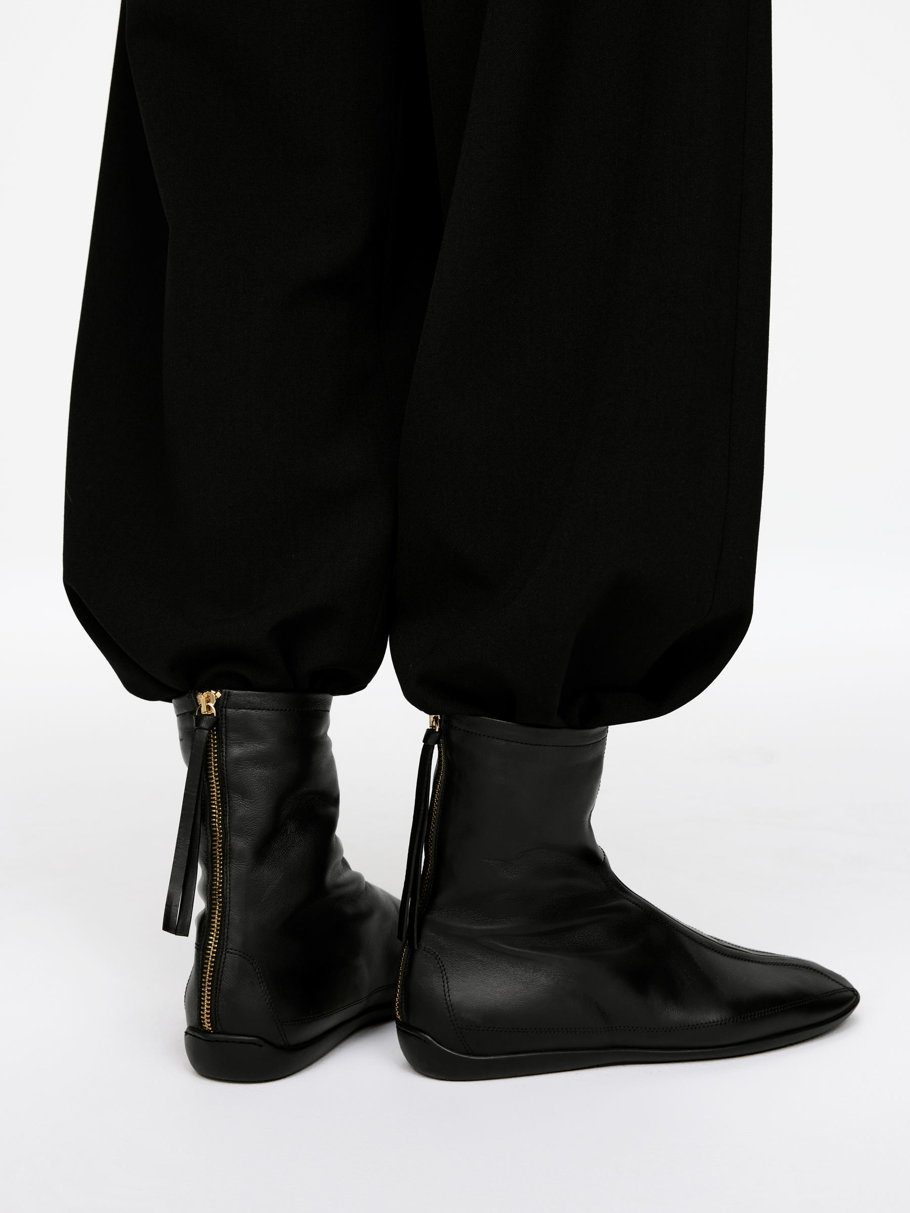 Leather Ankle Boots-#272627-16696