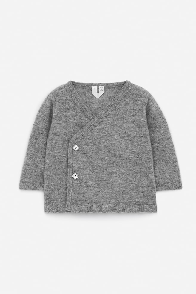Strickjacke aus Kaschmir für Neugeborene - Grau - 1