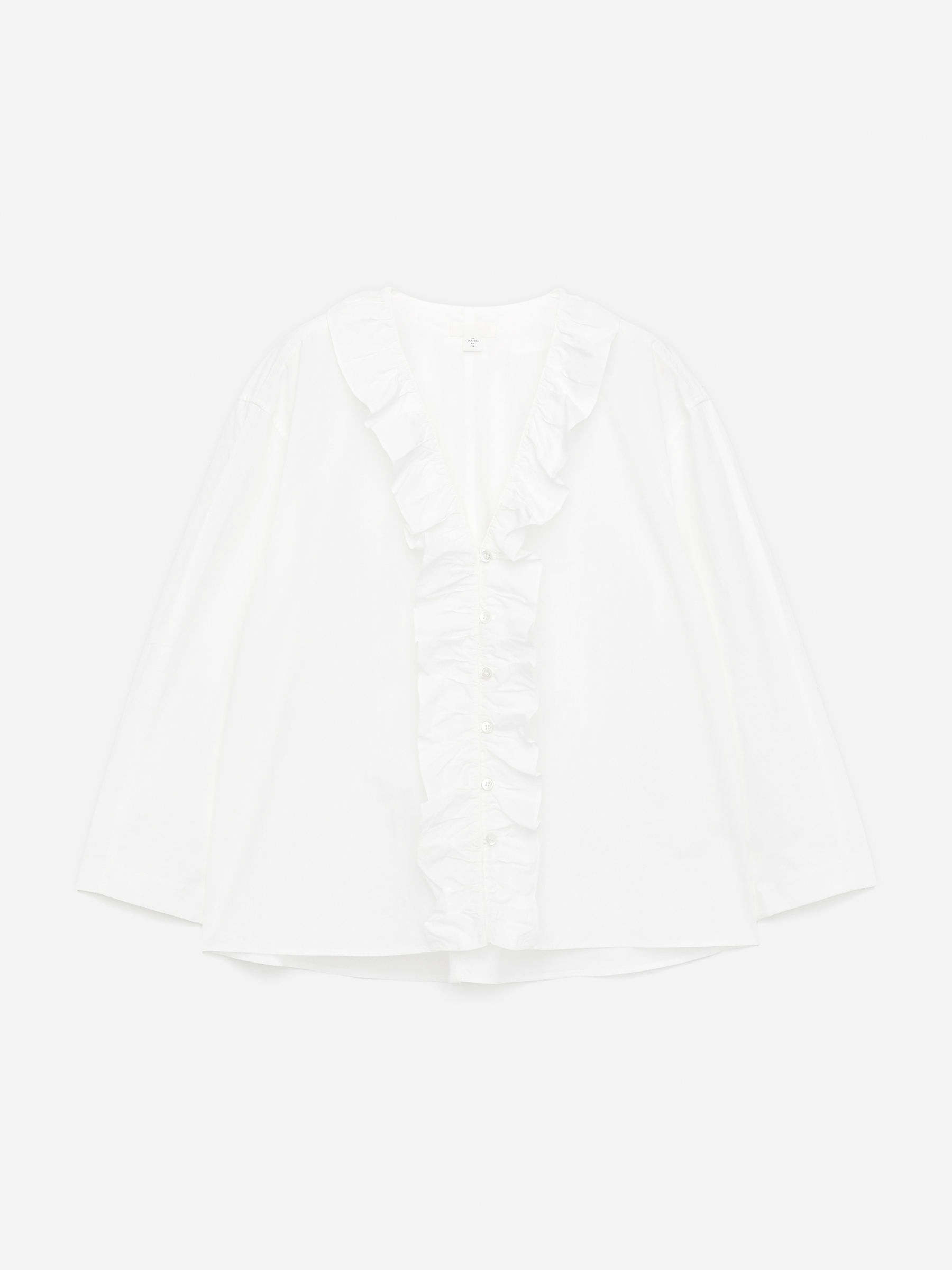 Frill Blouse - White - Regular fit - Women - StillMedia/DescriptiveStillLife - 2