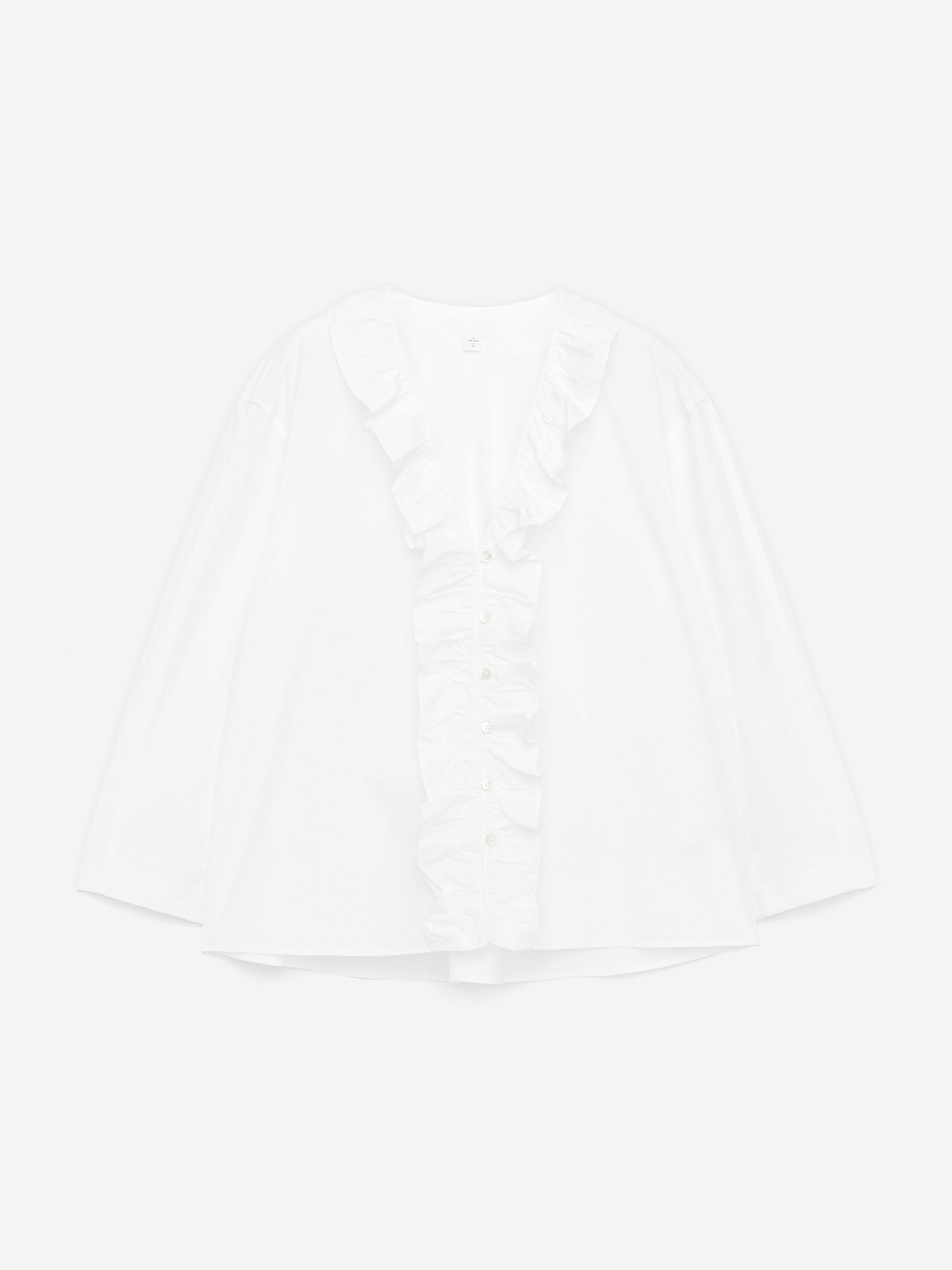 Frill Blouse - White - Regular fit - Women - StillMedia/DescriptiveStillLife - 2