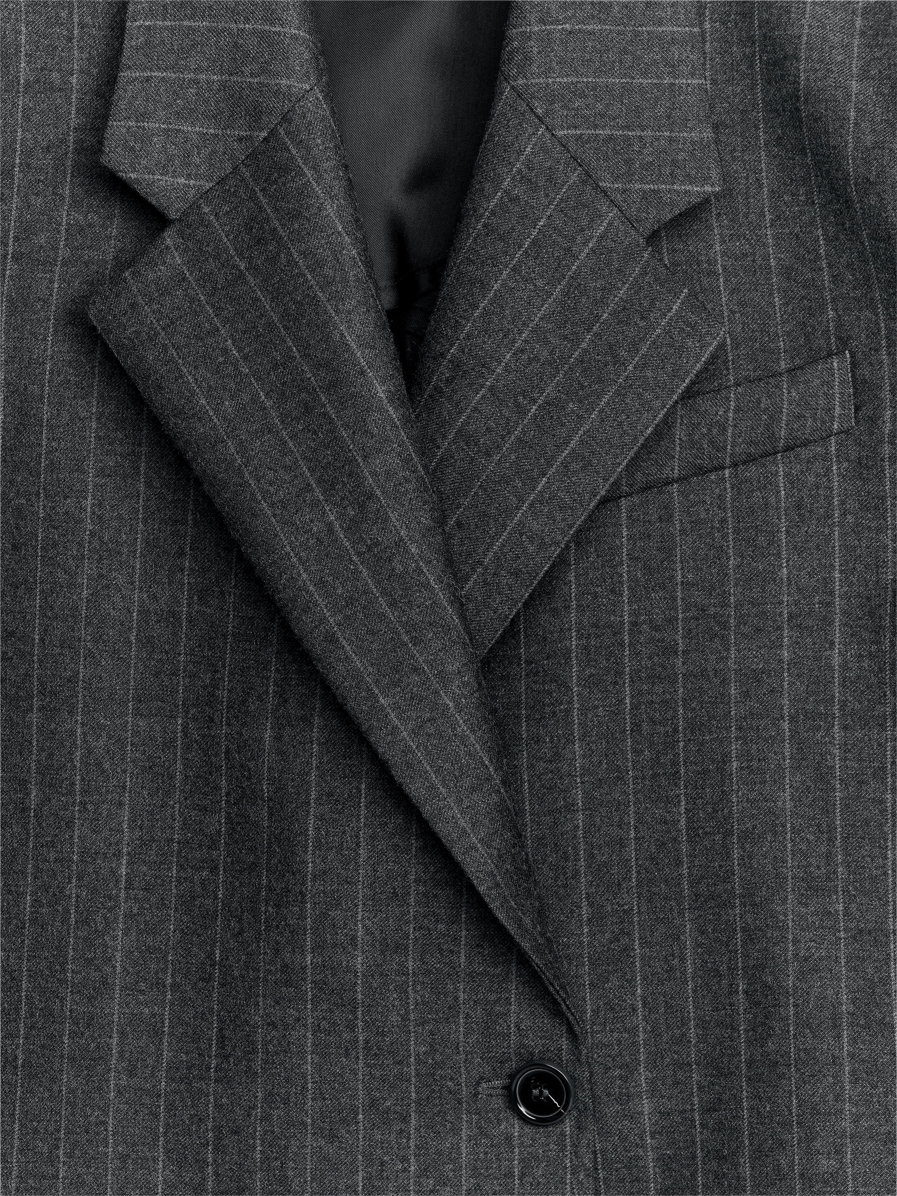 Kurzer Blazer aus Wollmischung - Dunkelgrau - Regular Fit - Damen - StillMedia/DescriptiveDetail - 2