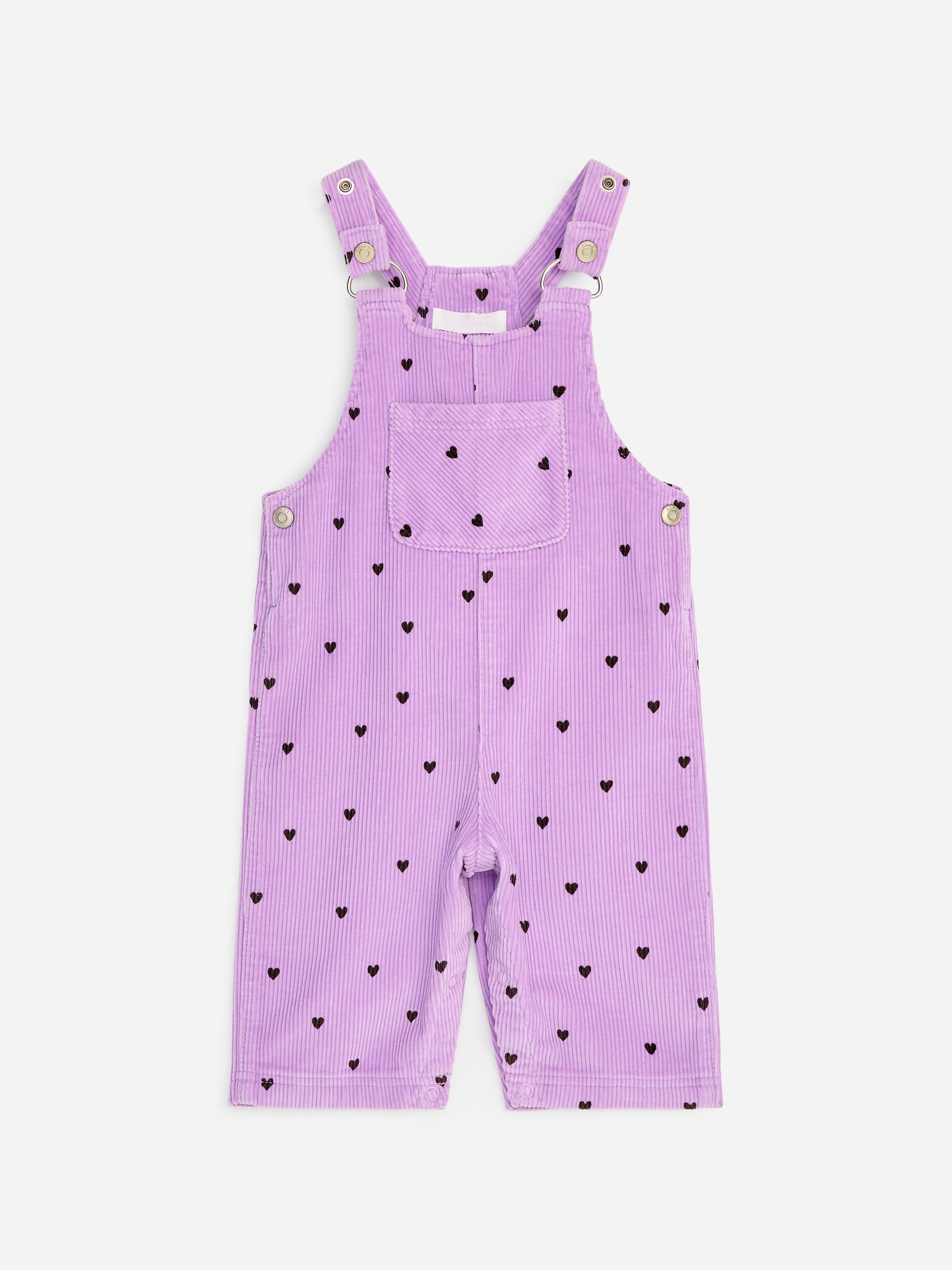 Corduroy Dungarees-Purple-20006