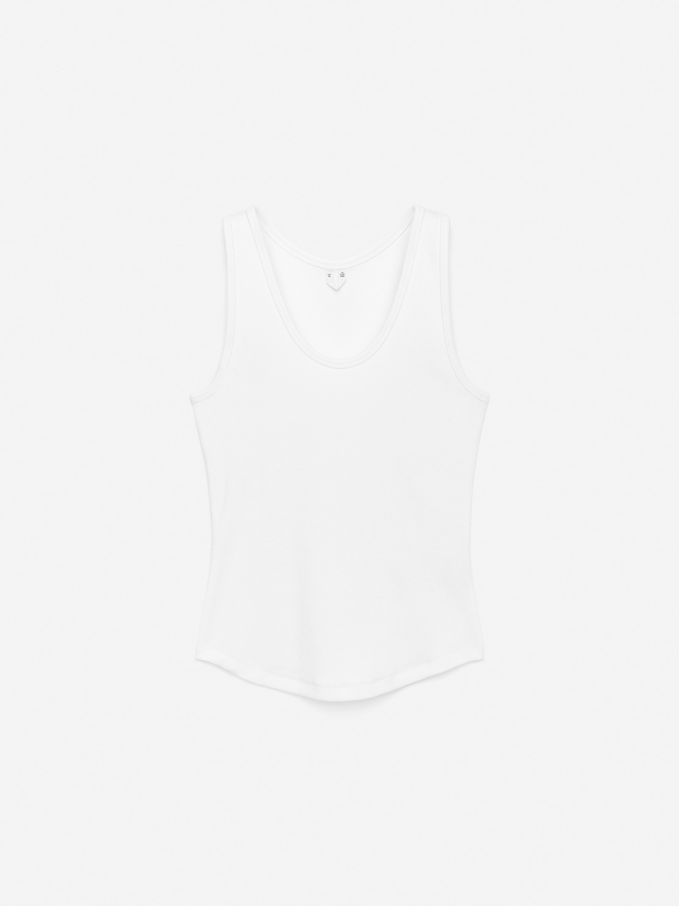 Rib Tank Top-#FFFFFF-14791