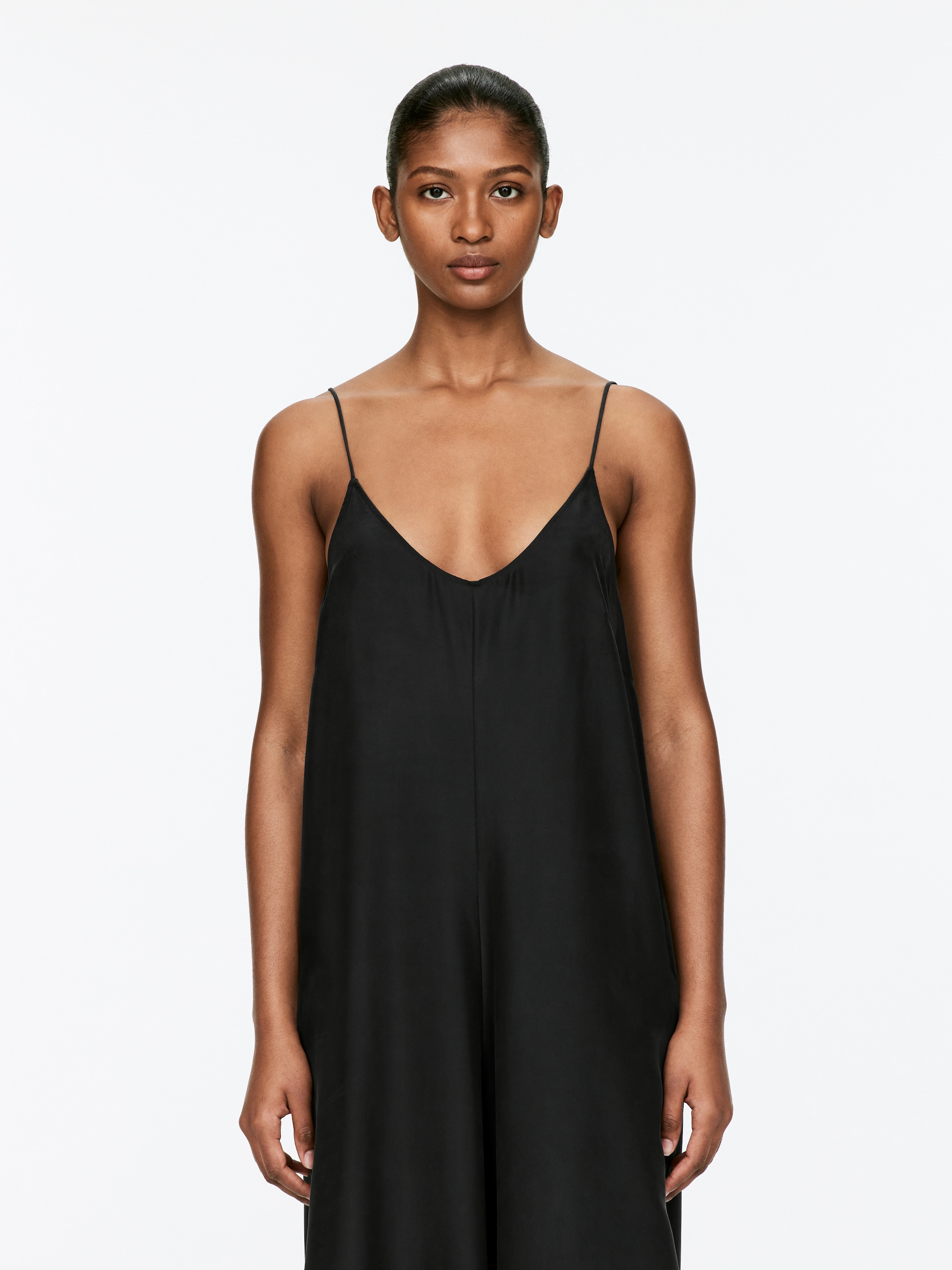 Grotere afbeelding bekijken: Silk Jumpsuit - Black - DAMES | H&M BE 5