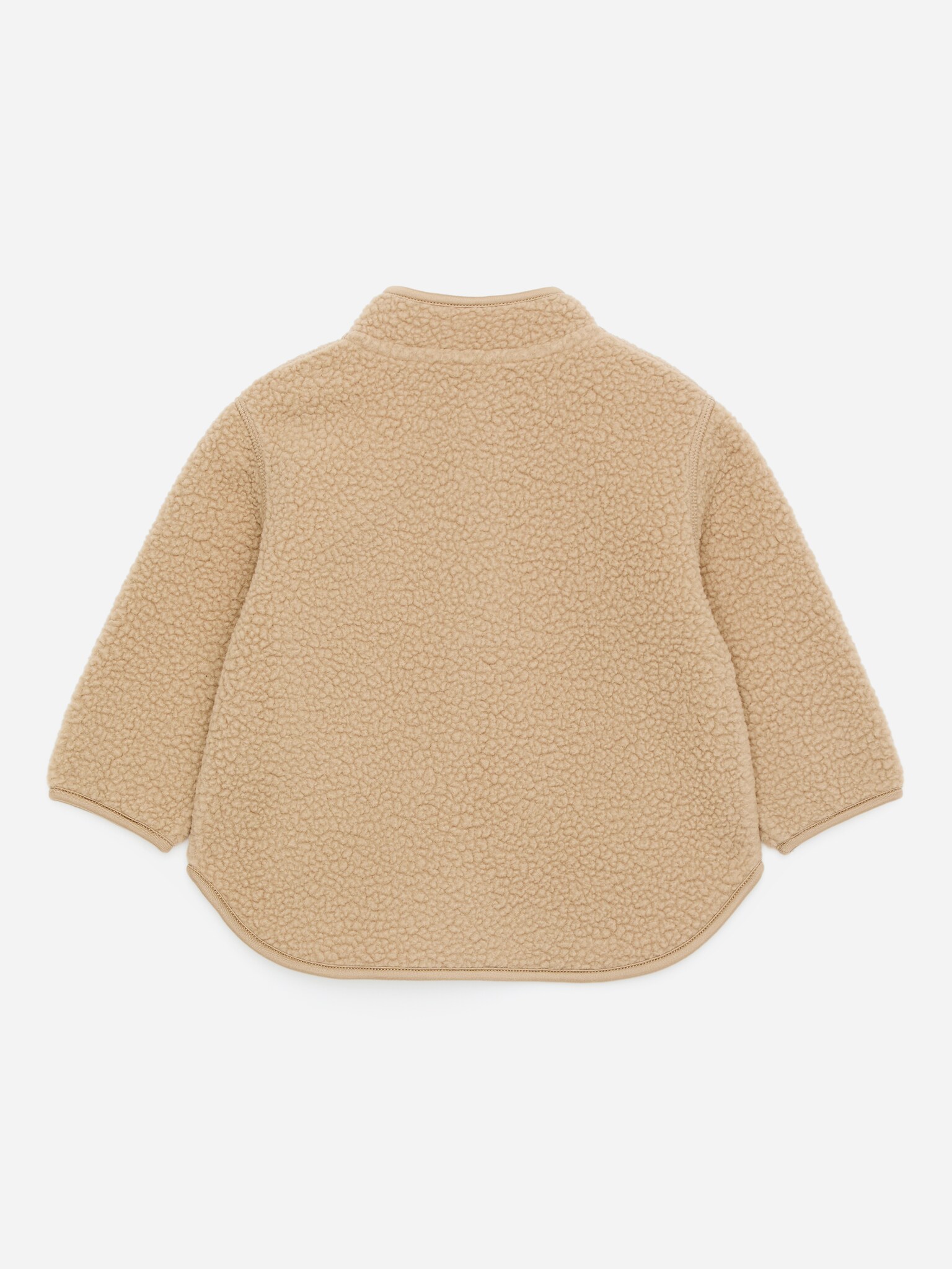 Fleecejacke - Beige/Knallrot/Dunkelgrün - 3