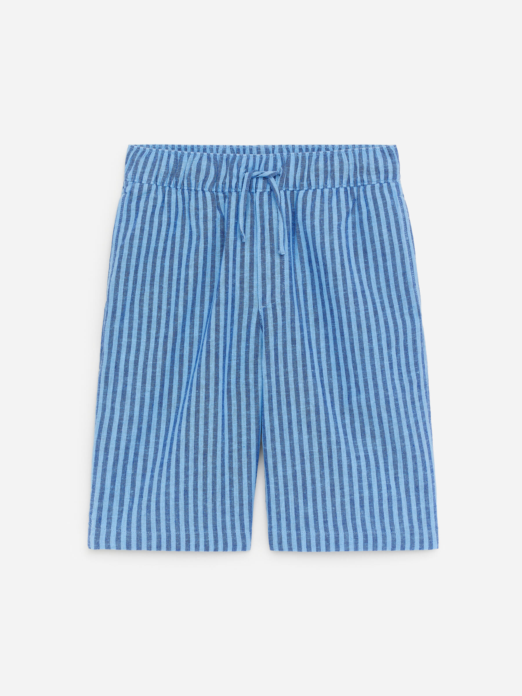 Lniane szorty-#3B4EA3-18802