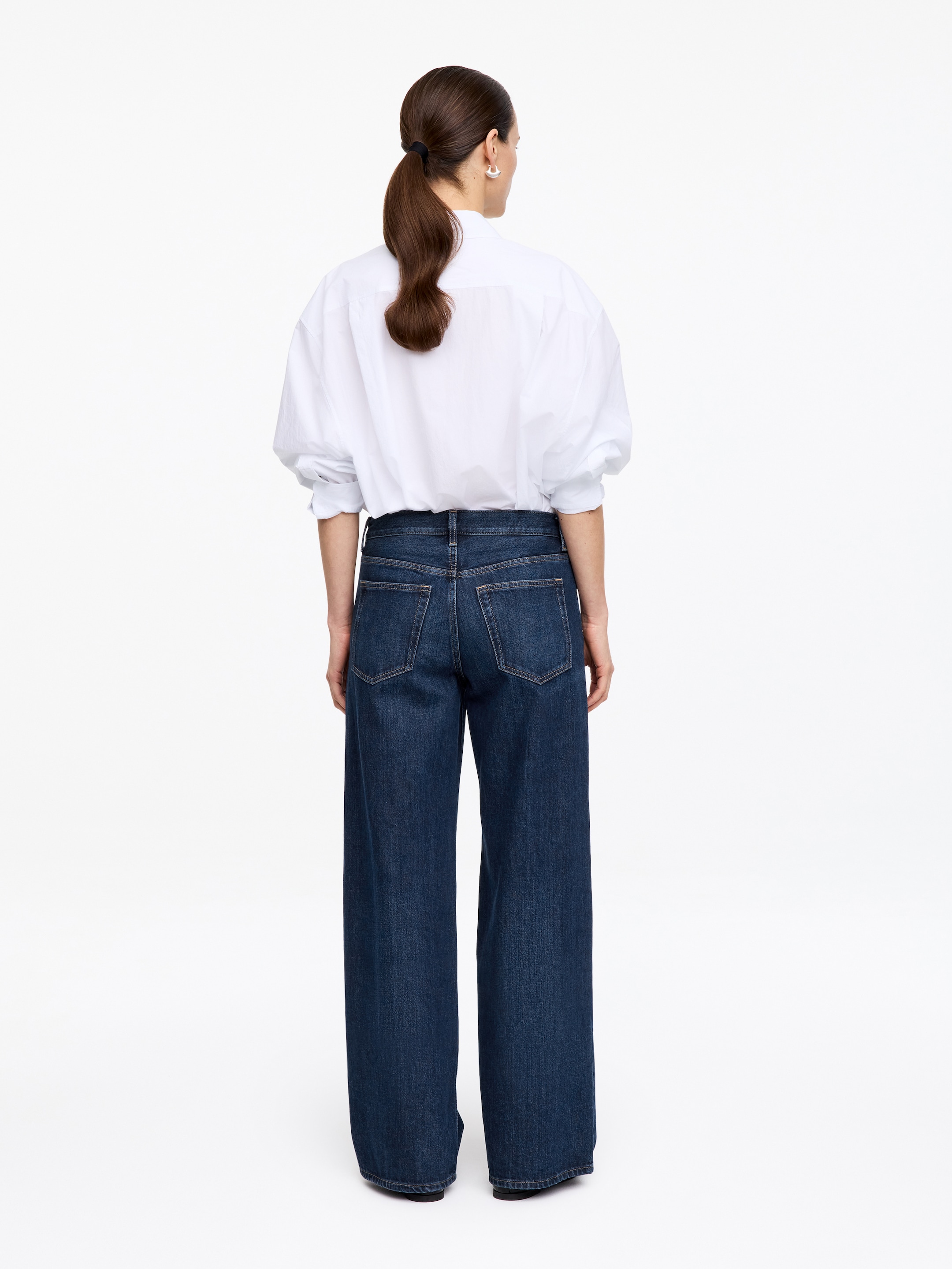 CLOUD Loose Wide Jeans - Mid Blue - Relaxed fit - Women - StillMedia/Lookbook - 20