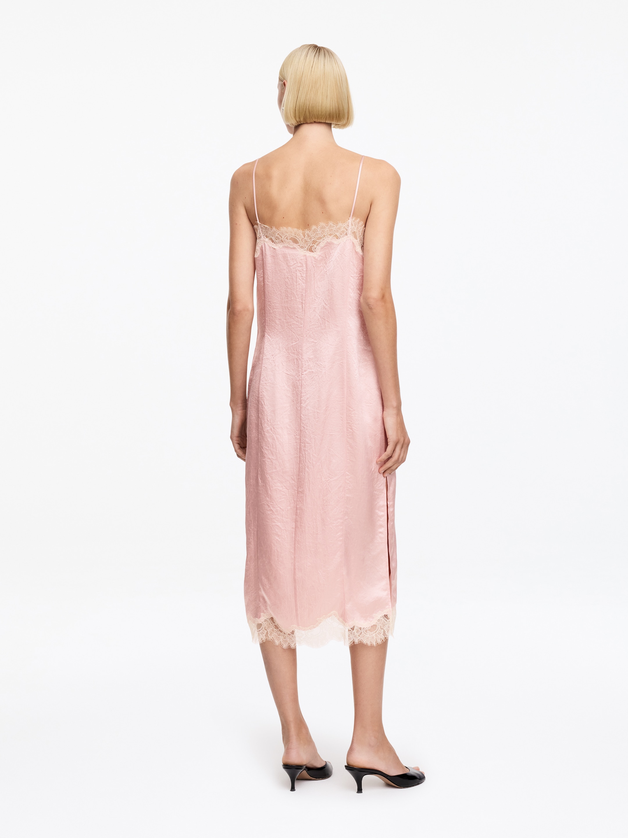 Slipklänning med spets - Rosa - Regular fit - Women - StillMedia/Lookbook - 6