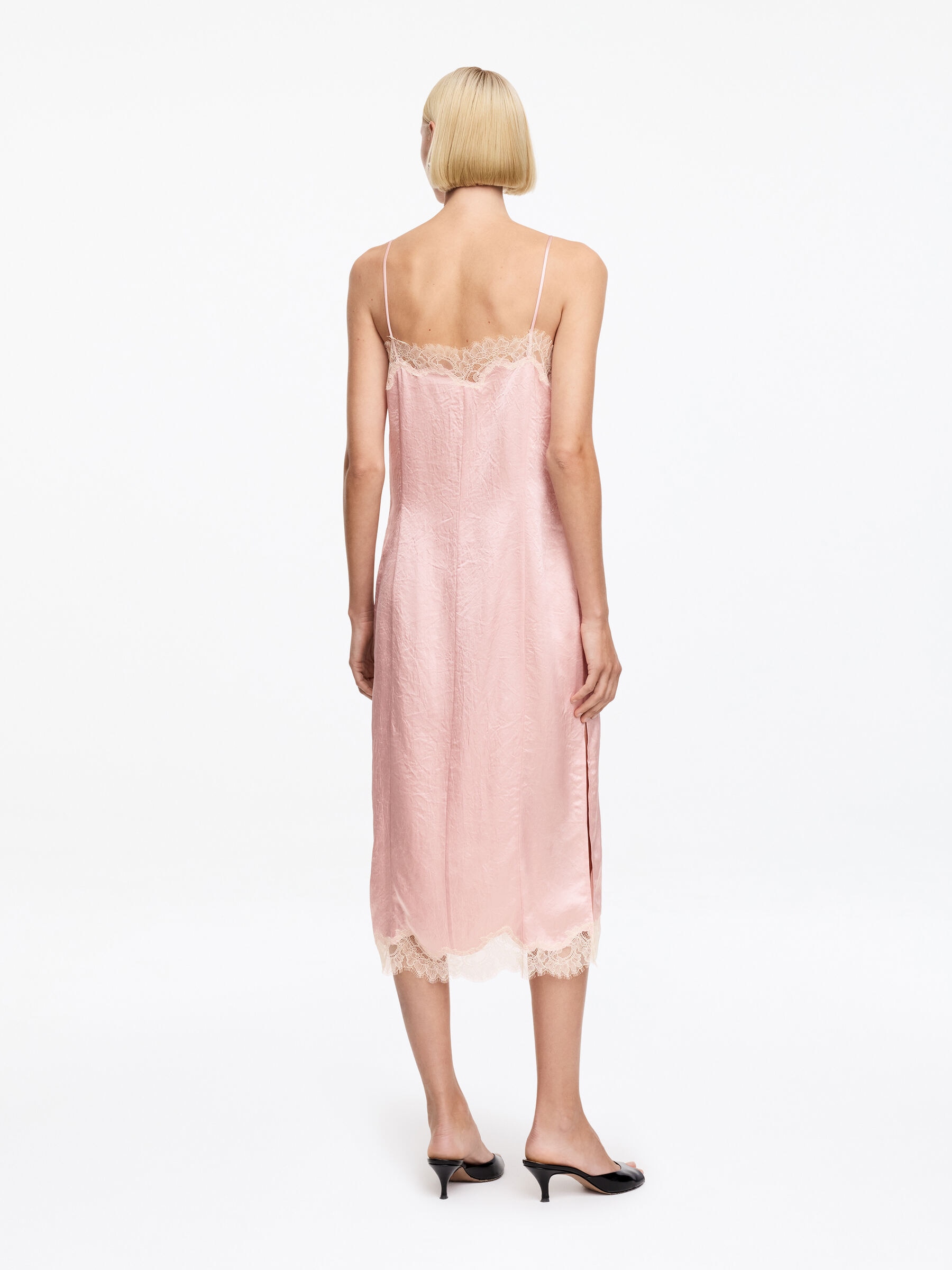 Lace-Trimmed Slip Dress - Pink - Regular fit - Women - StillMedia/Lookbook - 6