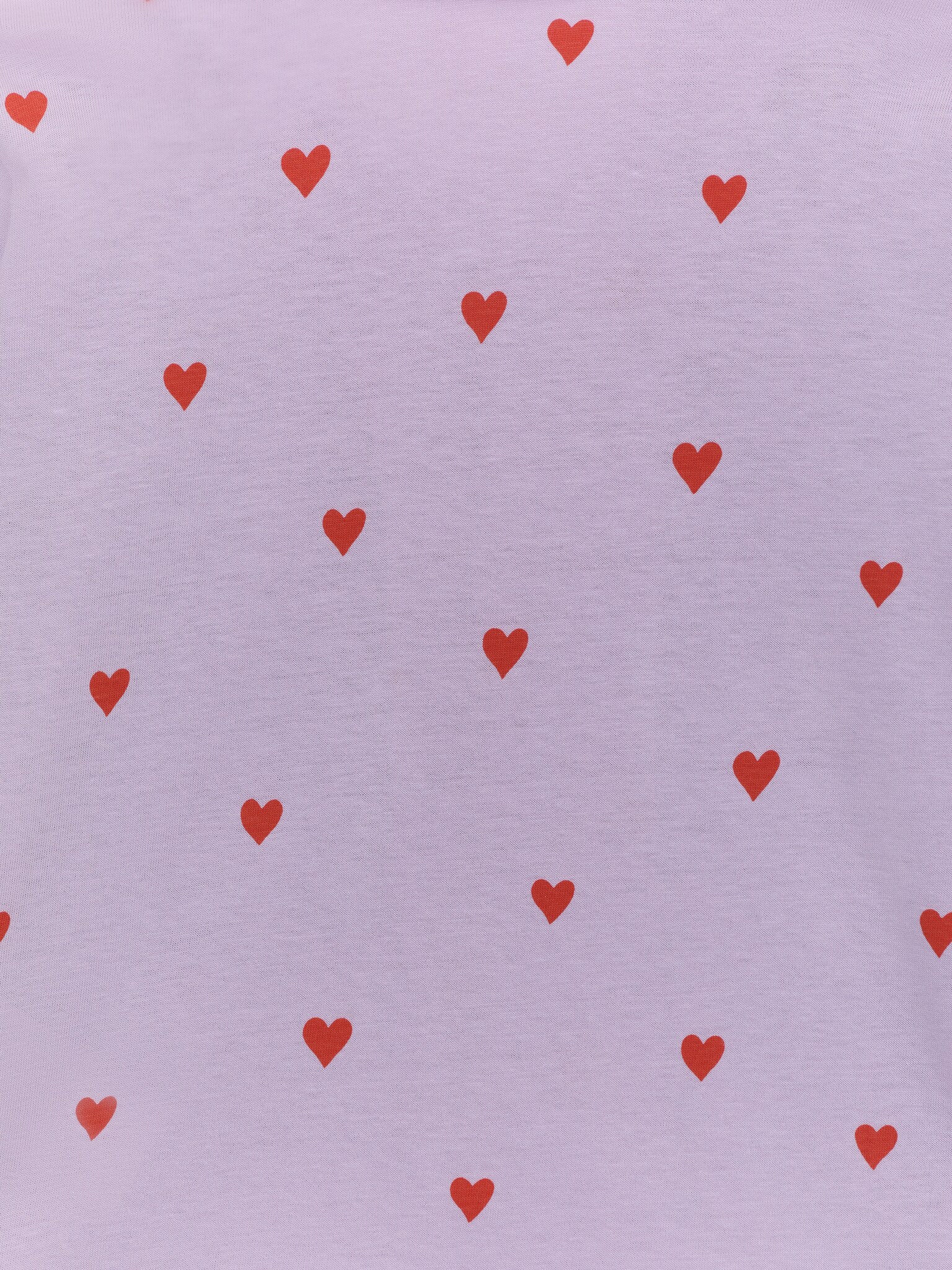 Katoenen pyjamaset - Lila/rode hartjes - 3