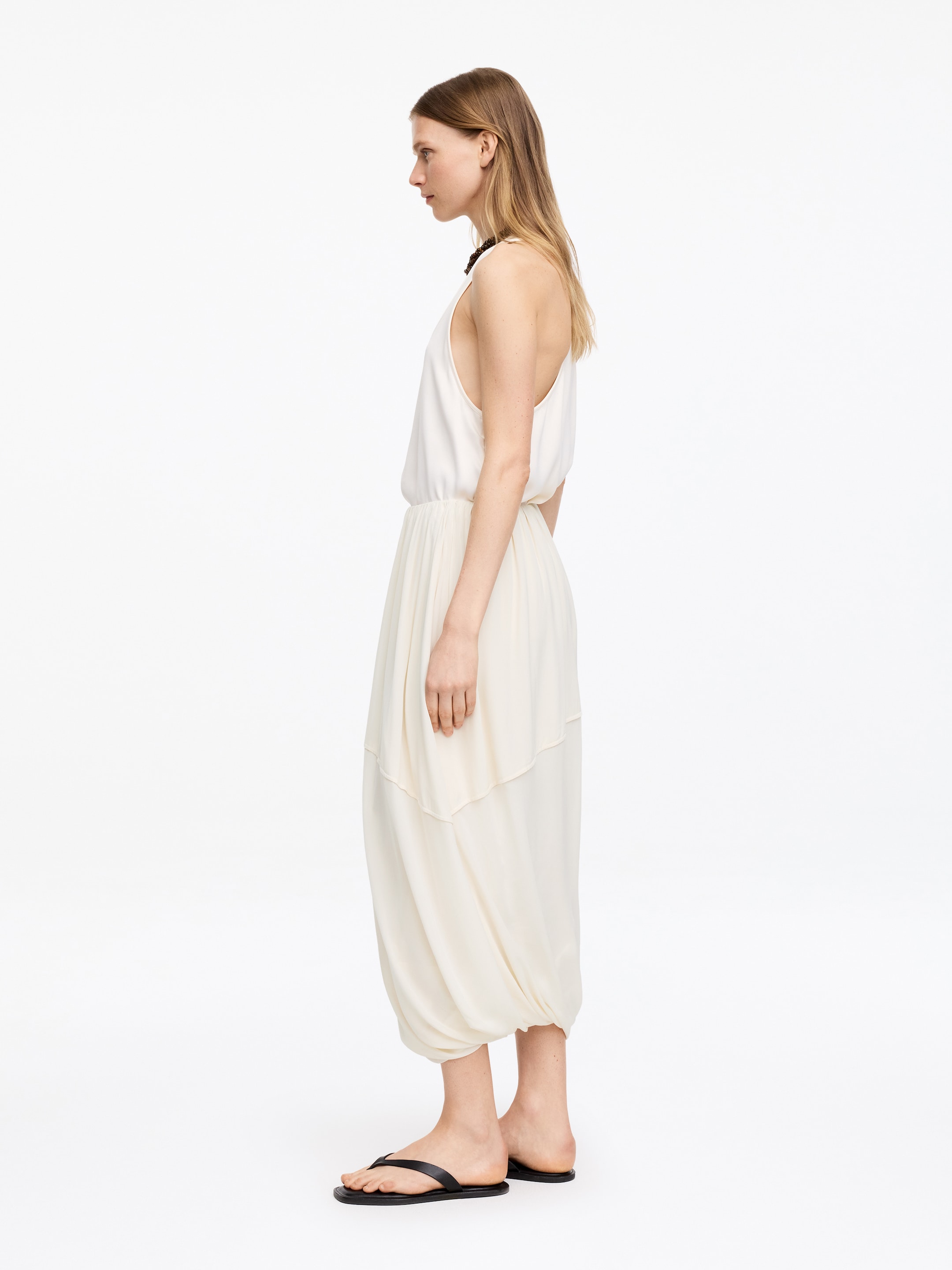 Draped Maxi Skirt - Off White - Regular fit - Women - StillMedia/Lookbook - 5