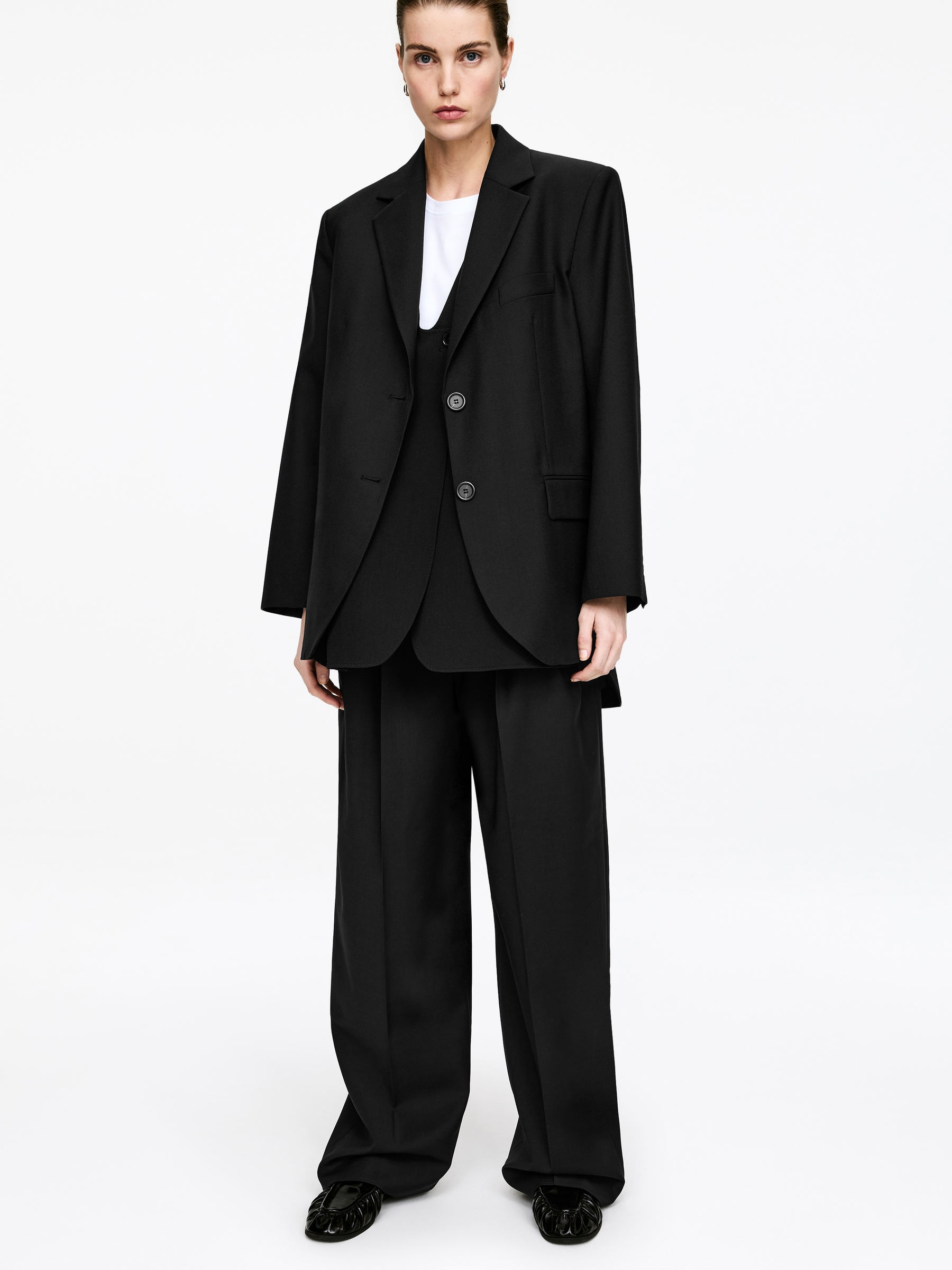 Tailored Waistcoat - Black - Regular fit - Women - StillMedia/Lookbook - 5