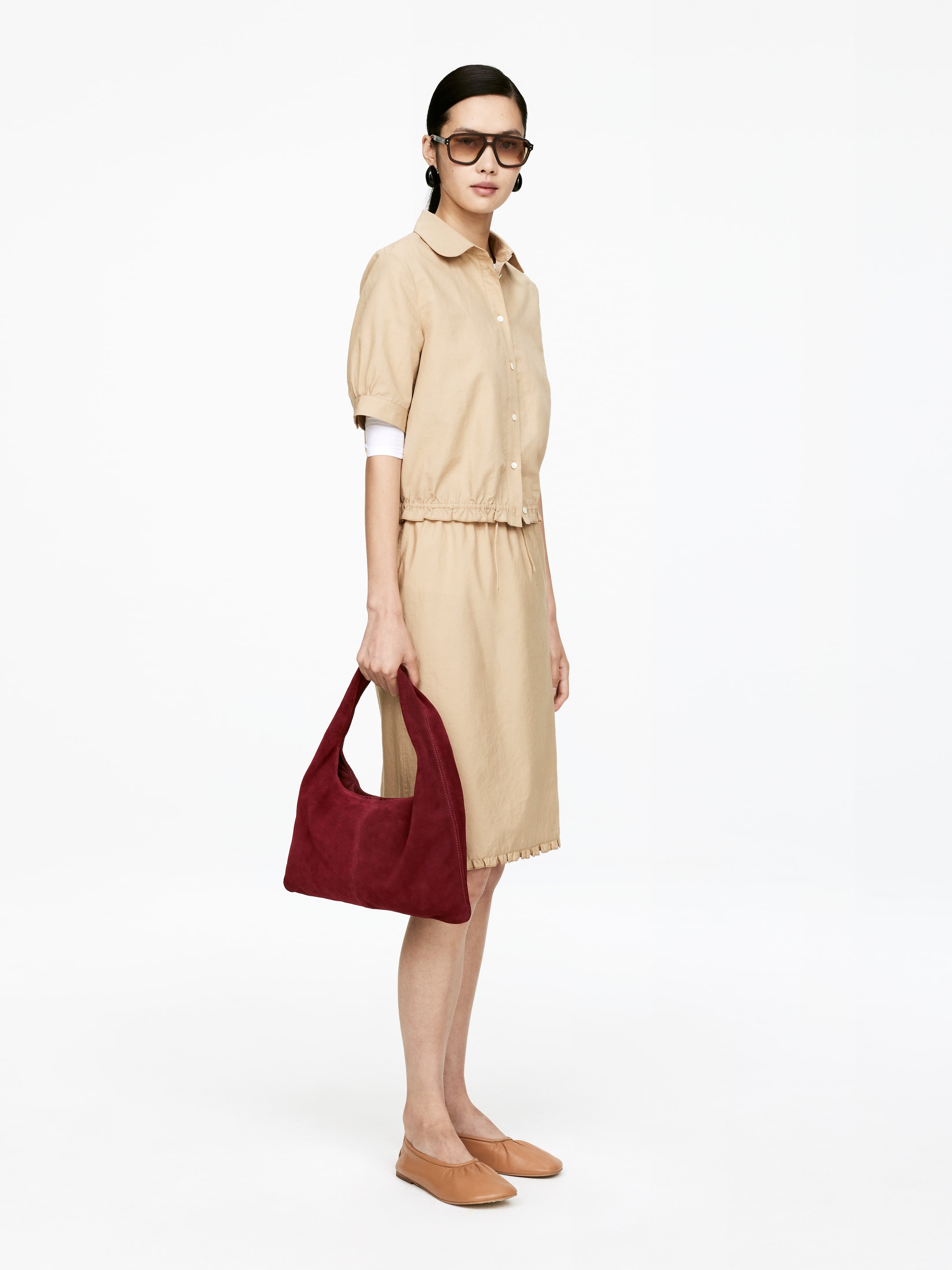 Agrandir l'image: Sac souple en daim - Rouille - FEMME | H&M FR 2