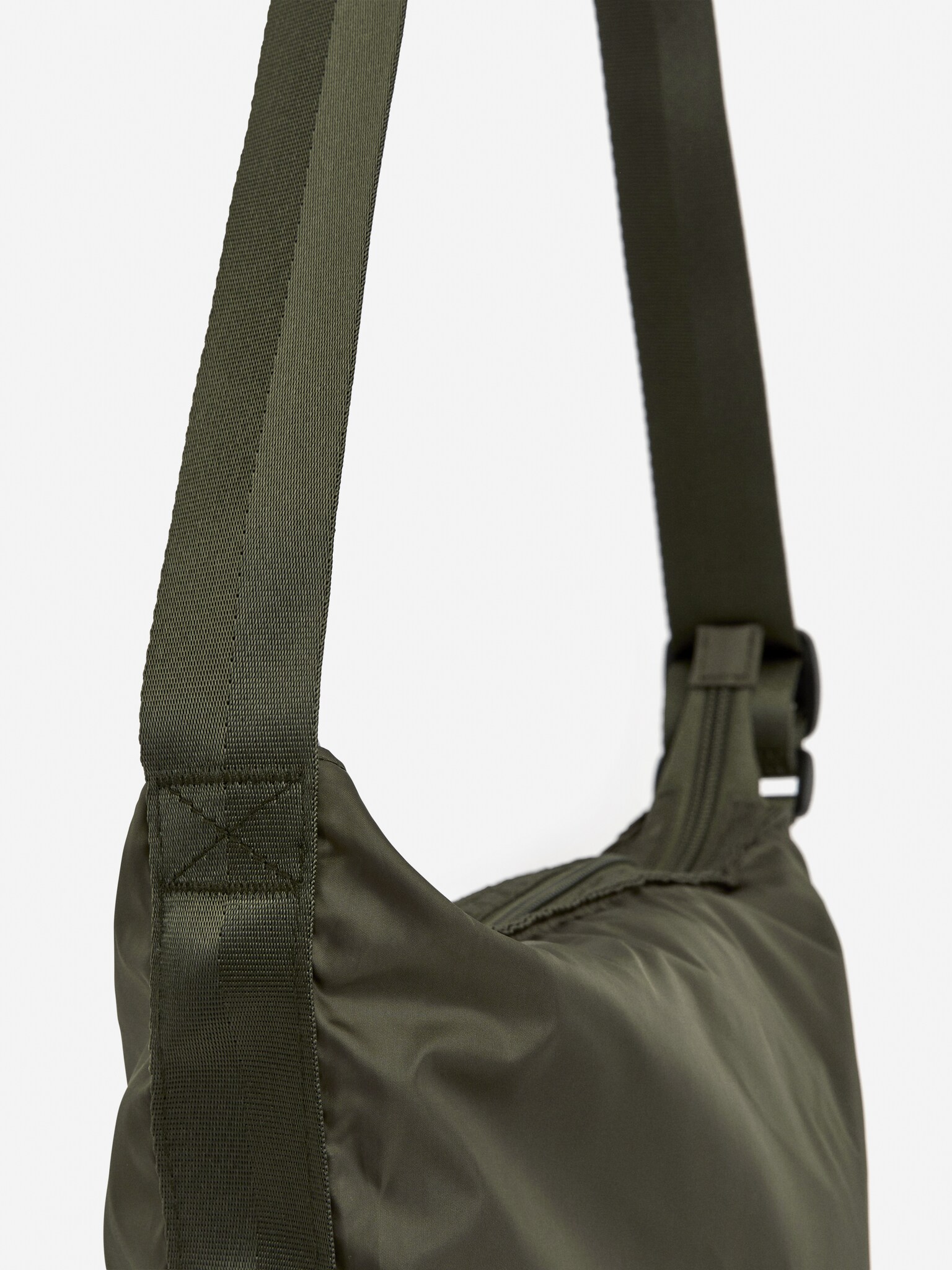 Petite sacoche pliable - Vert kaki/Beige foncé - 2