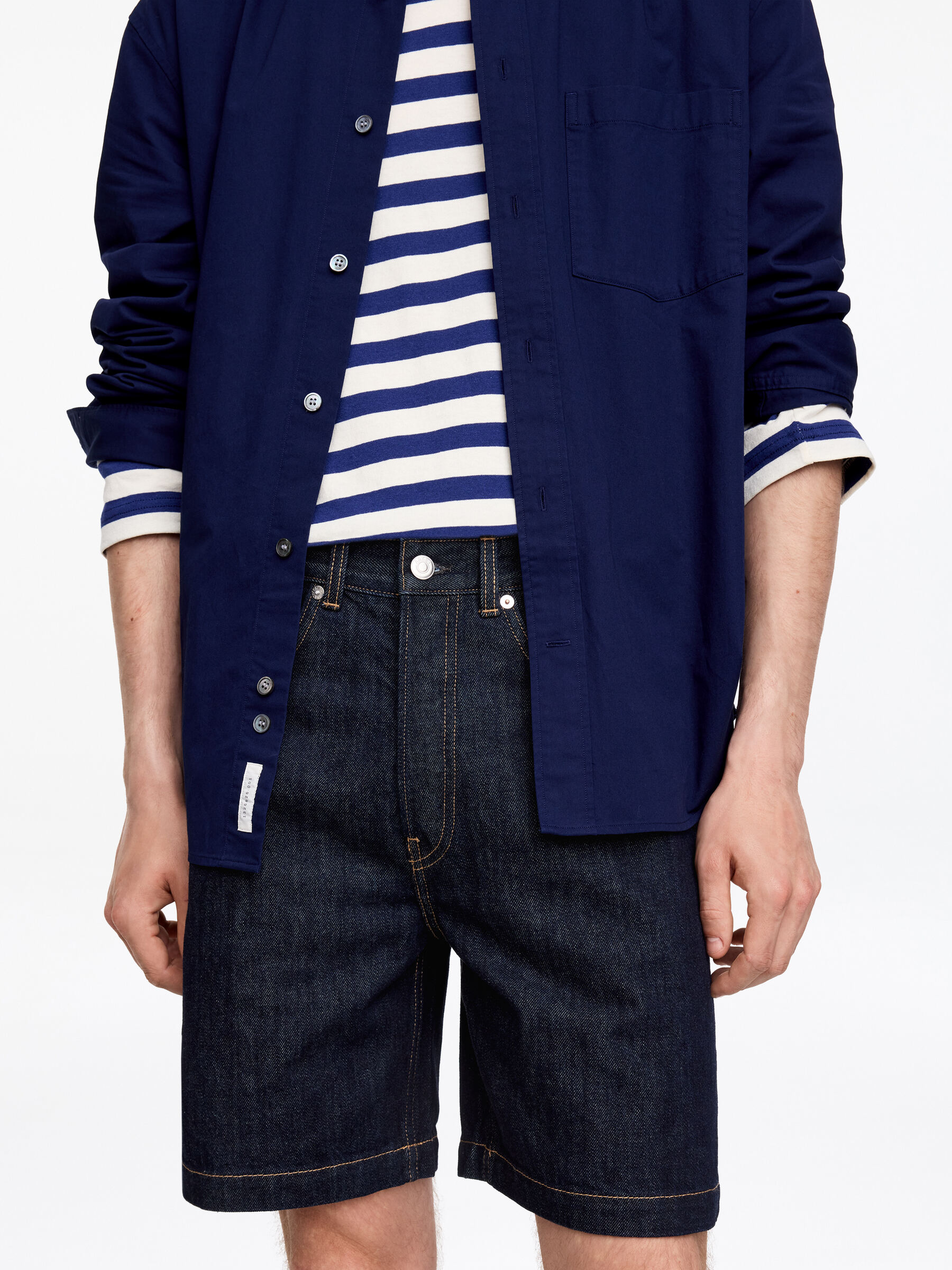 Pantalones cortos denim relaxed fit - Azul oscuro - Corte relajado - Men - StillMedia/Lookbook - 2