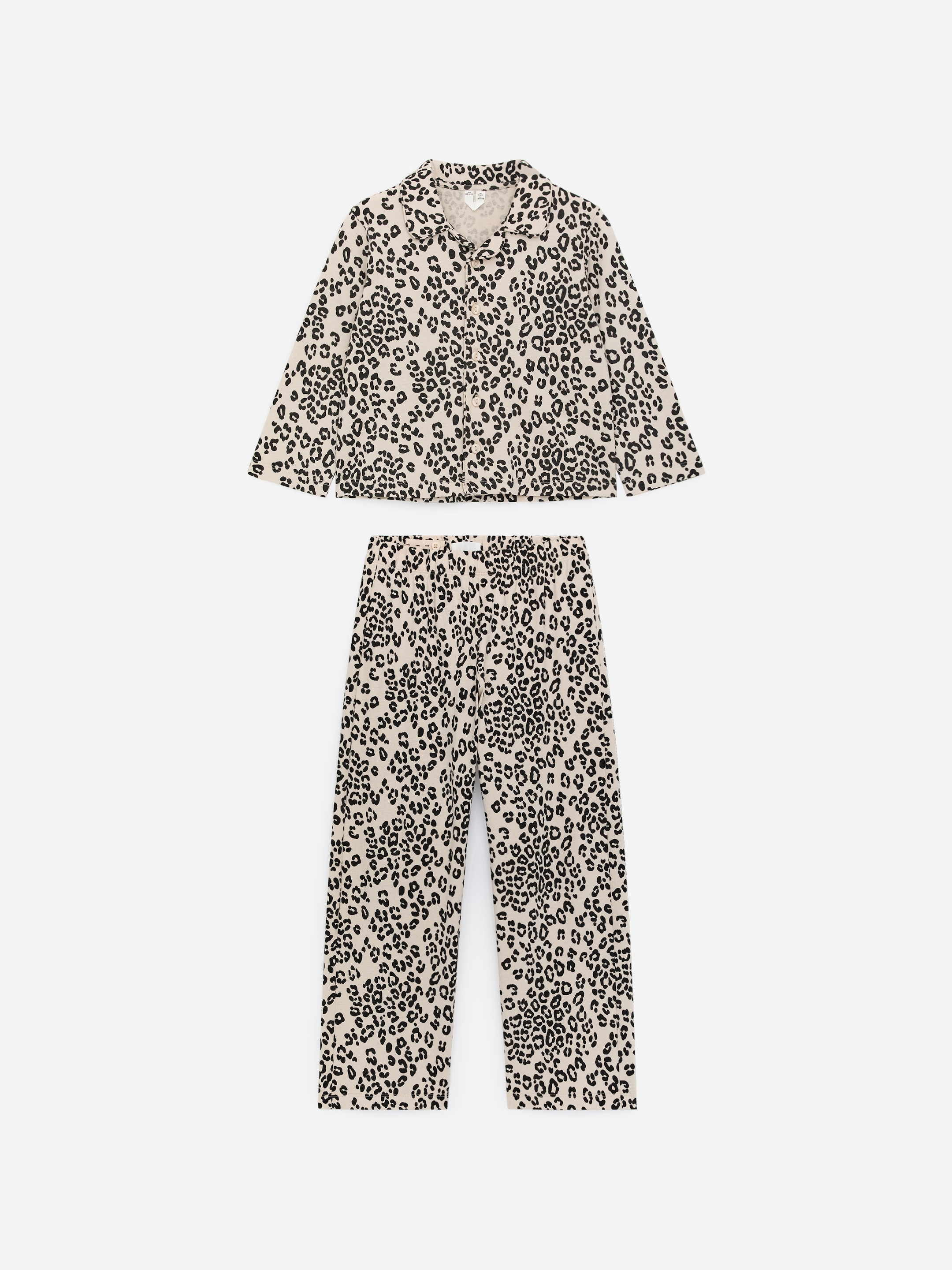 Zobrazit větší obrázek: Bavlněný pyžamový set - Béžová/Černá - DĚTI | H&M CZ 1