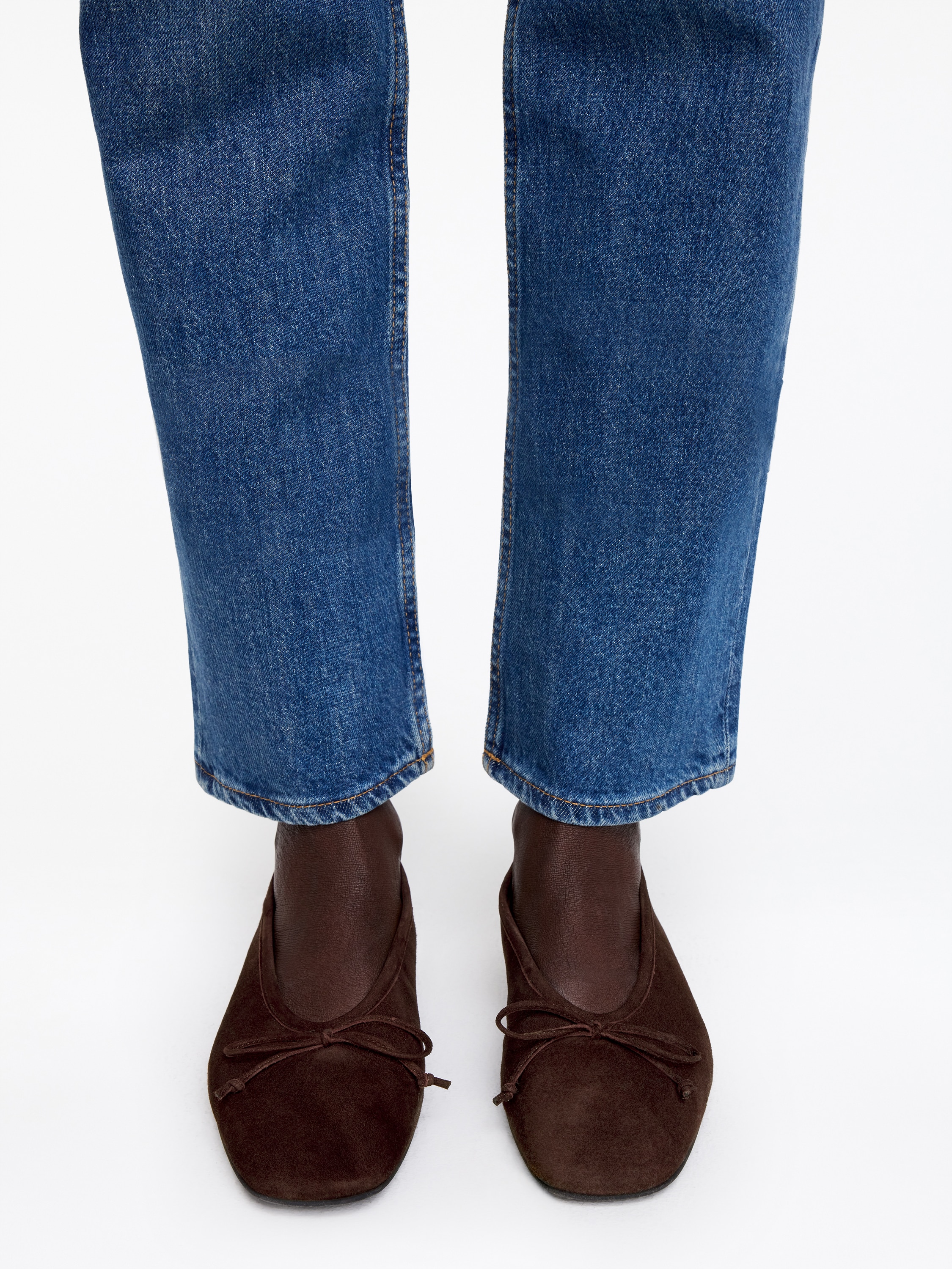 Ballerines en daim - Marron