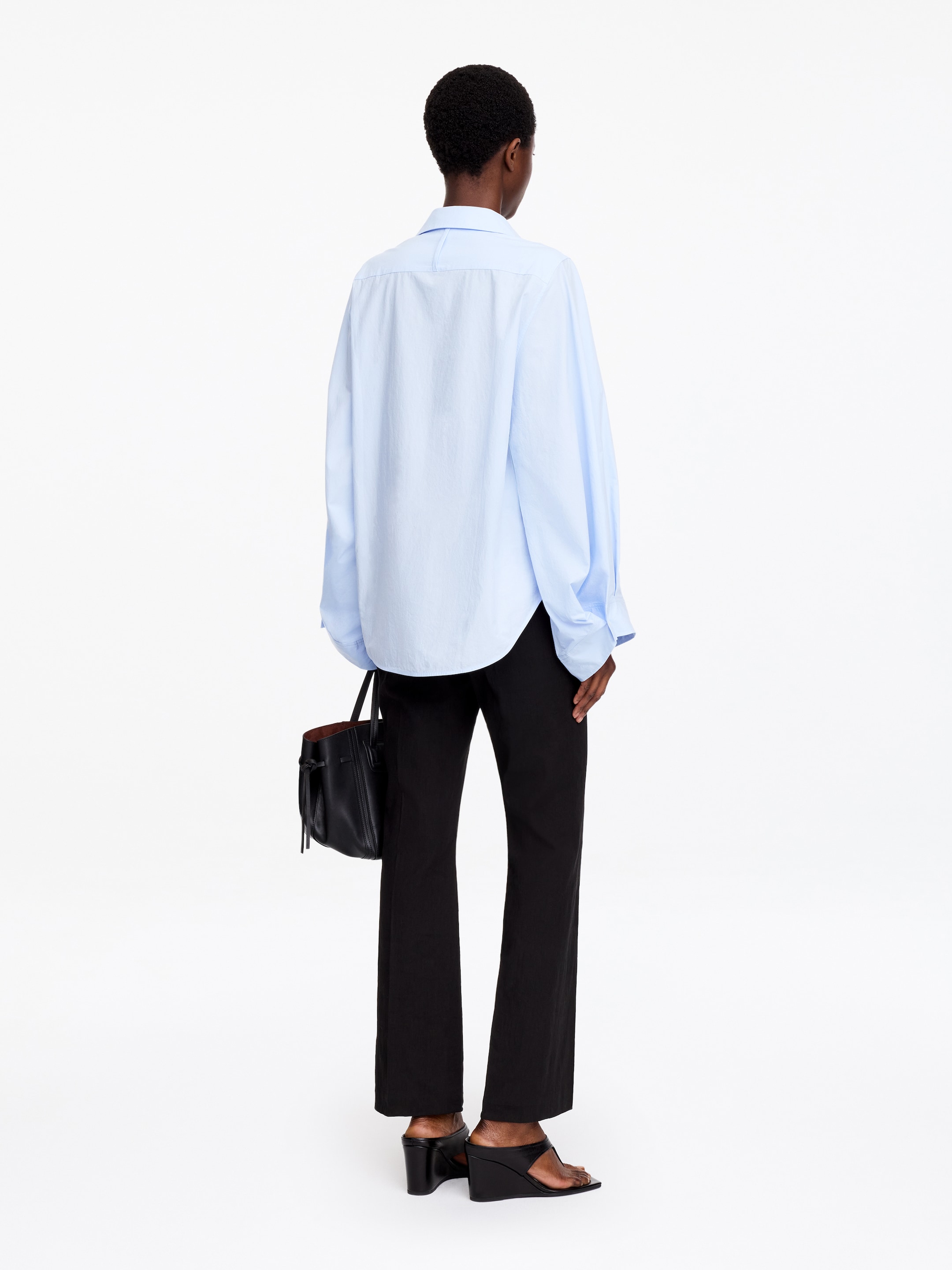 Chemise à manches volumineuses - Bleu ciel - Regular fit - Femme - StillMedia/Lookbook - 2