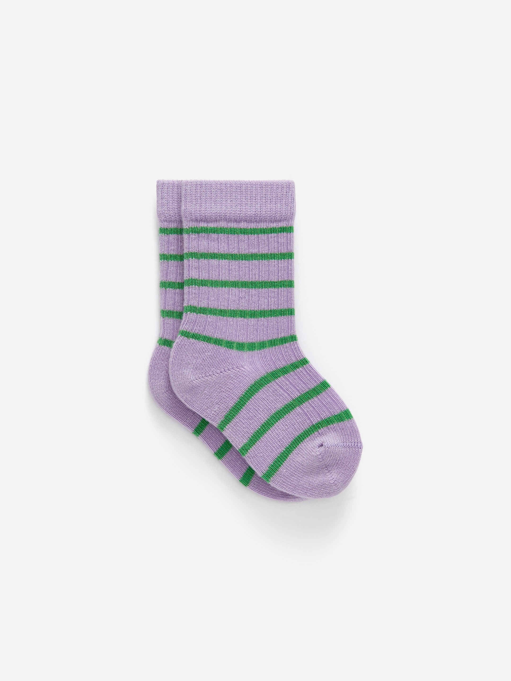 Rib Knit Baby Socks, 5 Pairs - Lilac/Red - Children - StillMedia/DescriptiveStillLife - 6