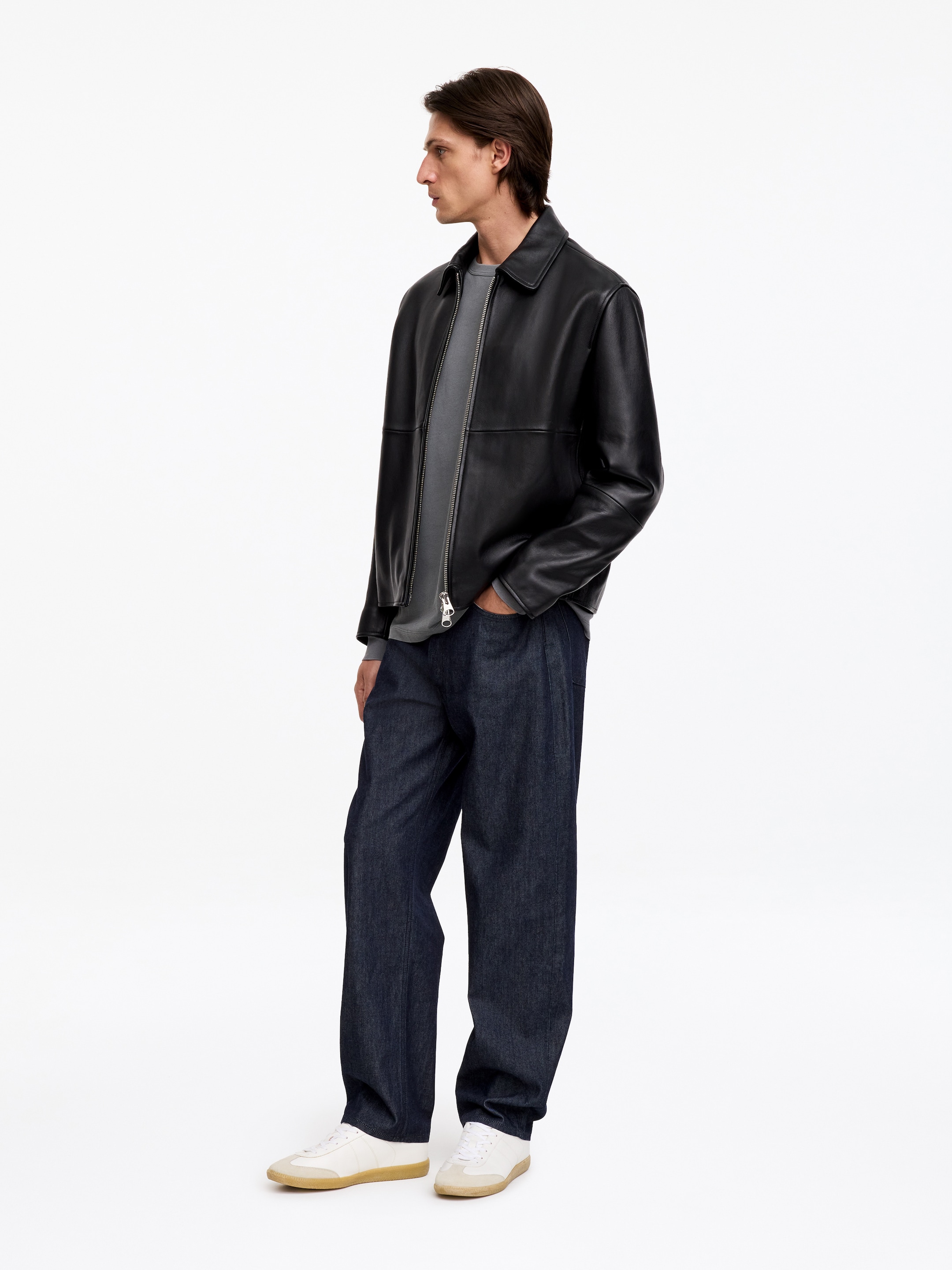 Relaxed Long-Sleeve T-Shirt - Grey - Relaxed fit - Men - StillMedia/Lookbook - 3