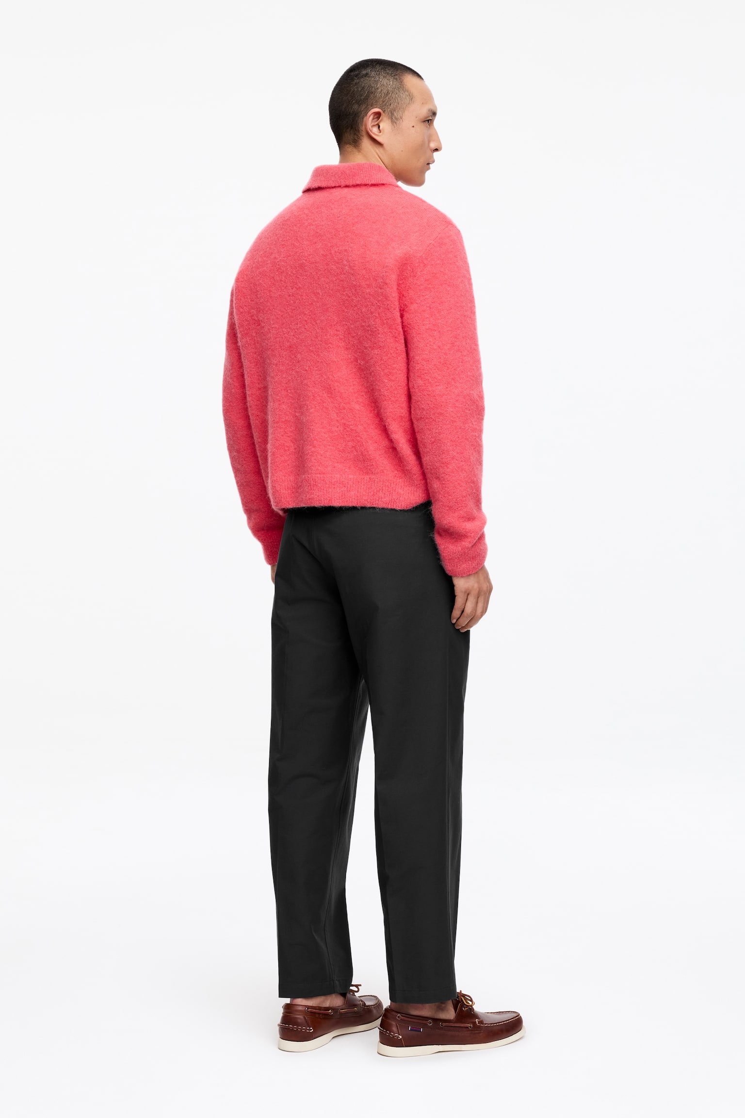 Bavlněné kalhoty - Černá/Prašná světle zelená - 5