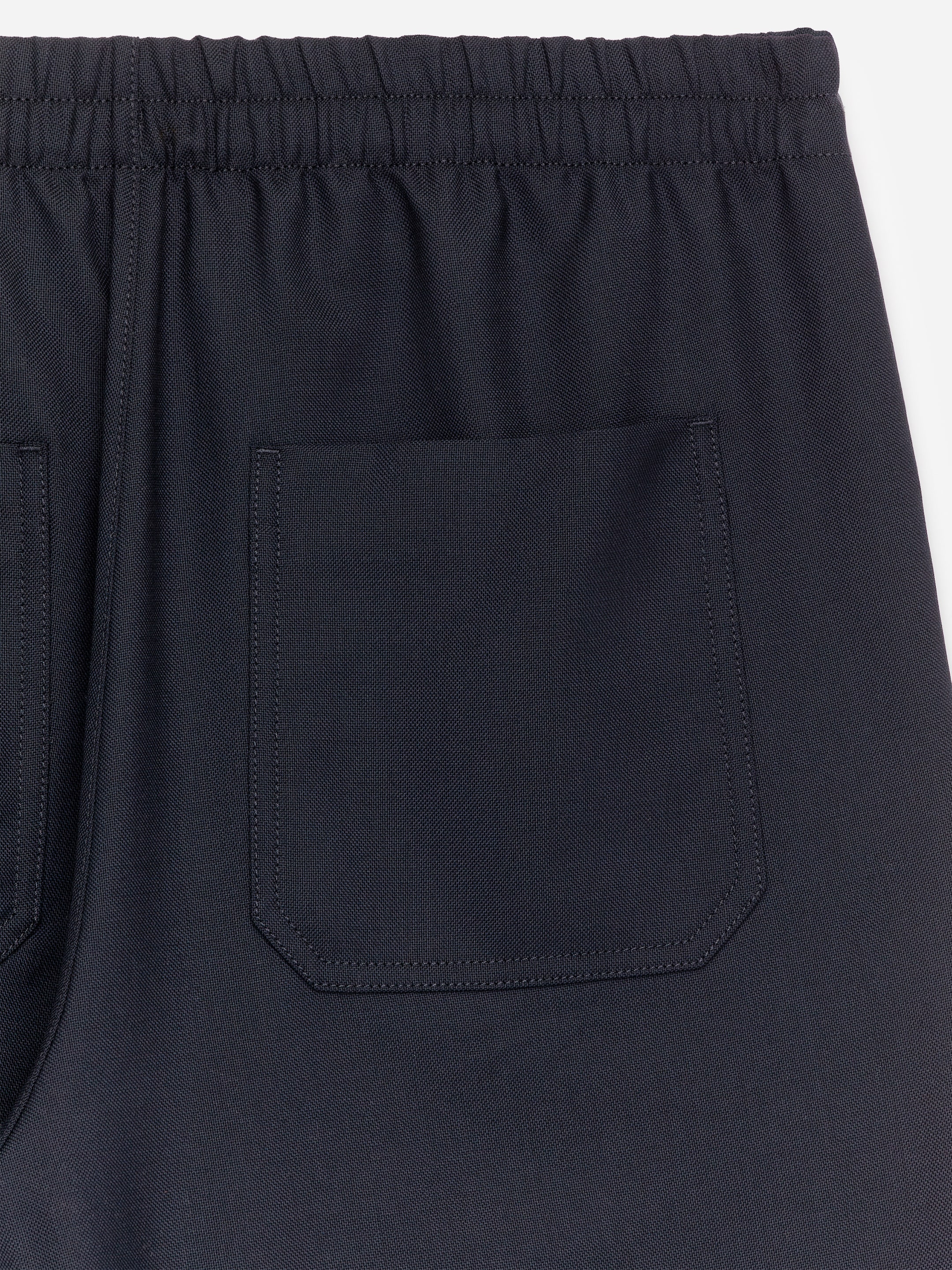 Byxor i ullblandning - Mörkblå - Loose fit - Men - StillMedia/DescriptiveDetail - 1