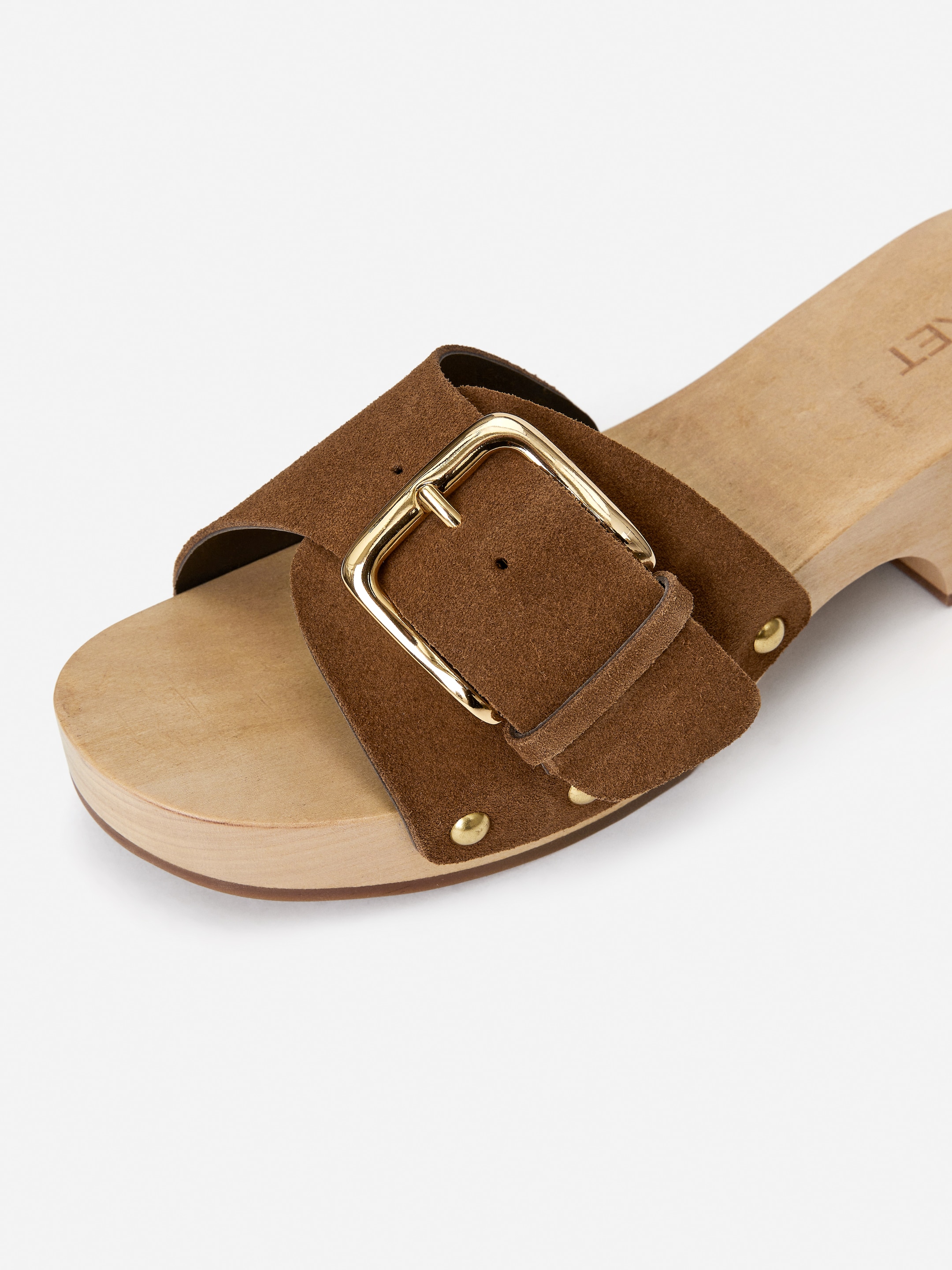 Zobrazit větší obrázek: Semišové dřeváky - Brown/Beige - ŽENY | H&M CZ 7