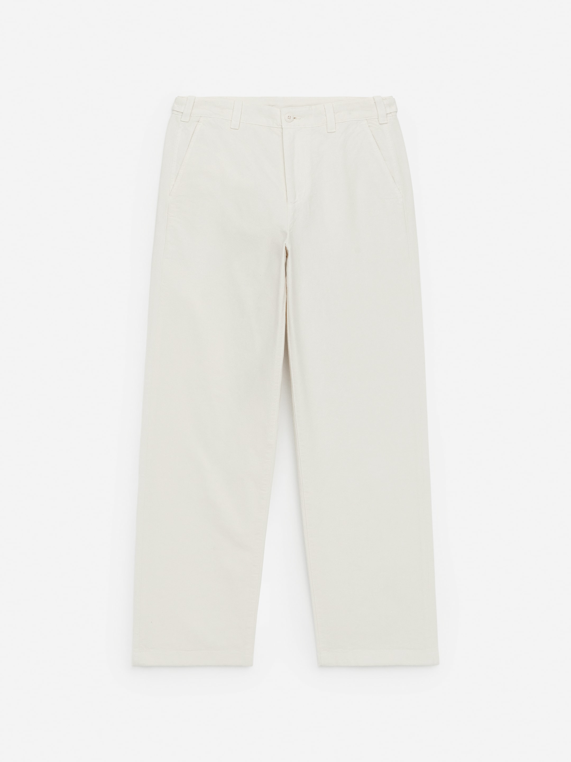Ver imagen más grande: Pantalones de lona relaxed fit - Blanco roto - HOMBRE | H&M ES 1